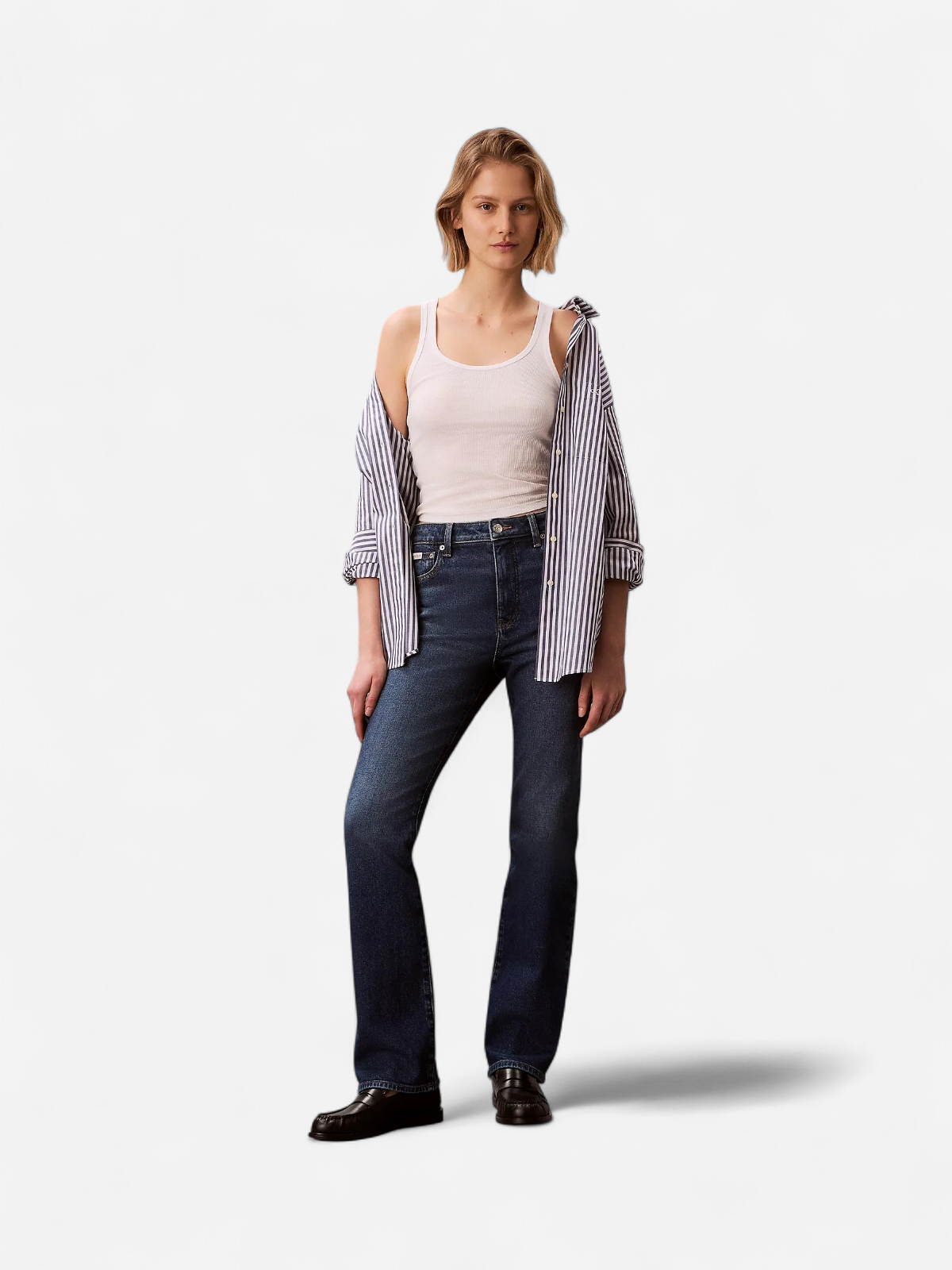 Calvin Klein Jeans naisten farkut Skinny Boot Midtown Blue, tummansininen - Kekäle.fi
