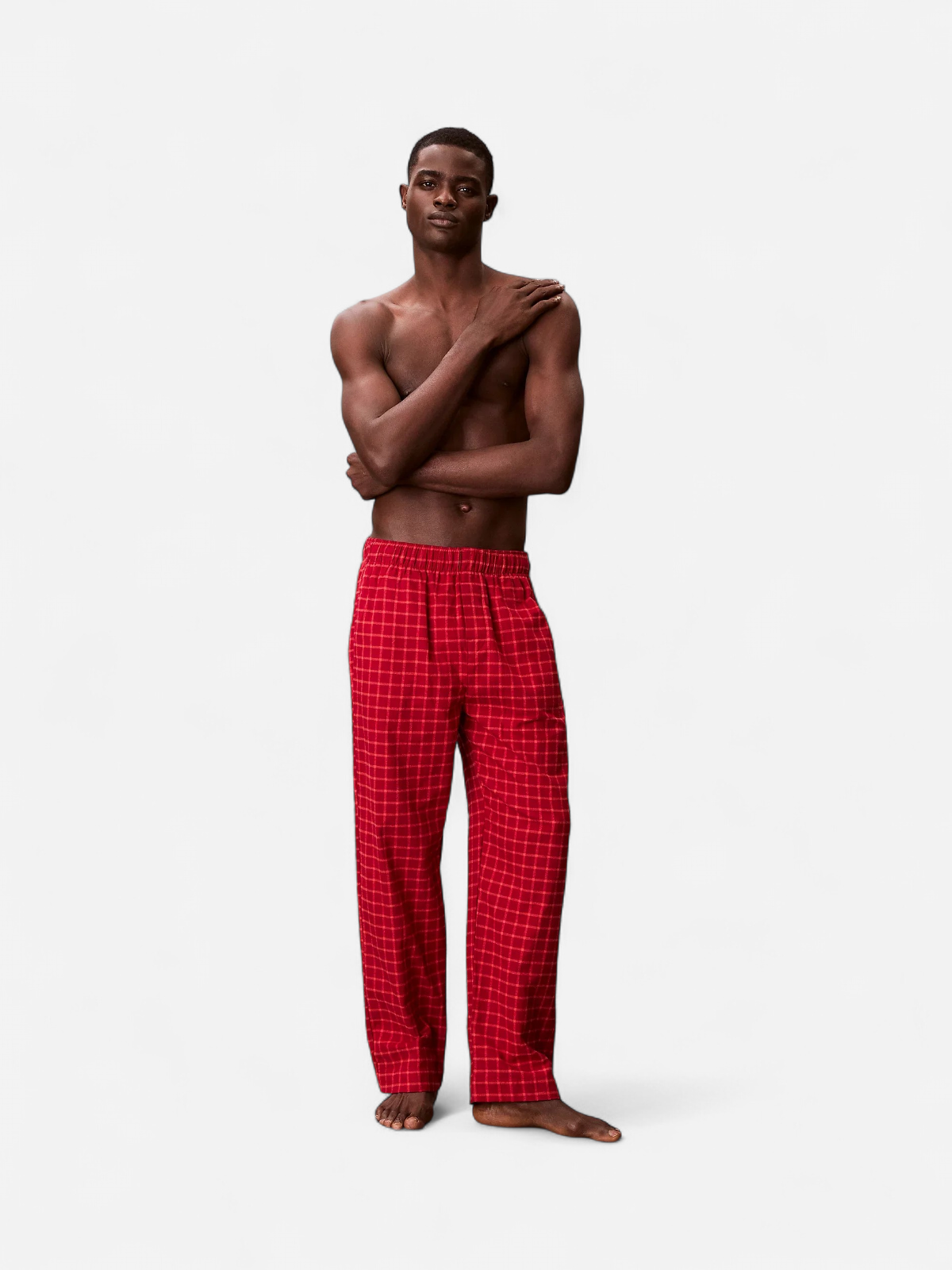 Calvin Klein miesten pyjamahousut SLEEP PANT FLANNEL, punainen - Kekäle.fi