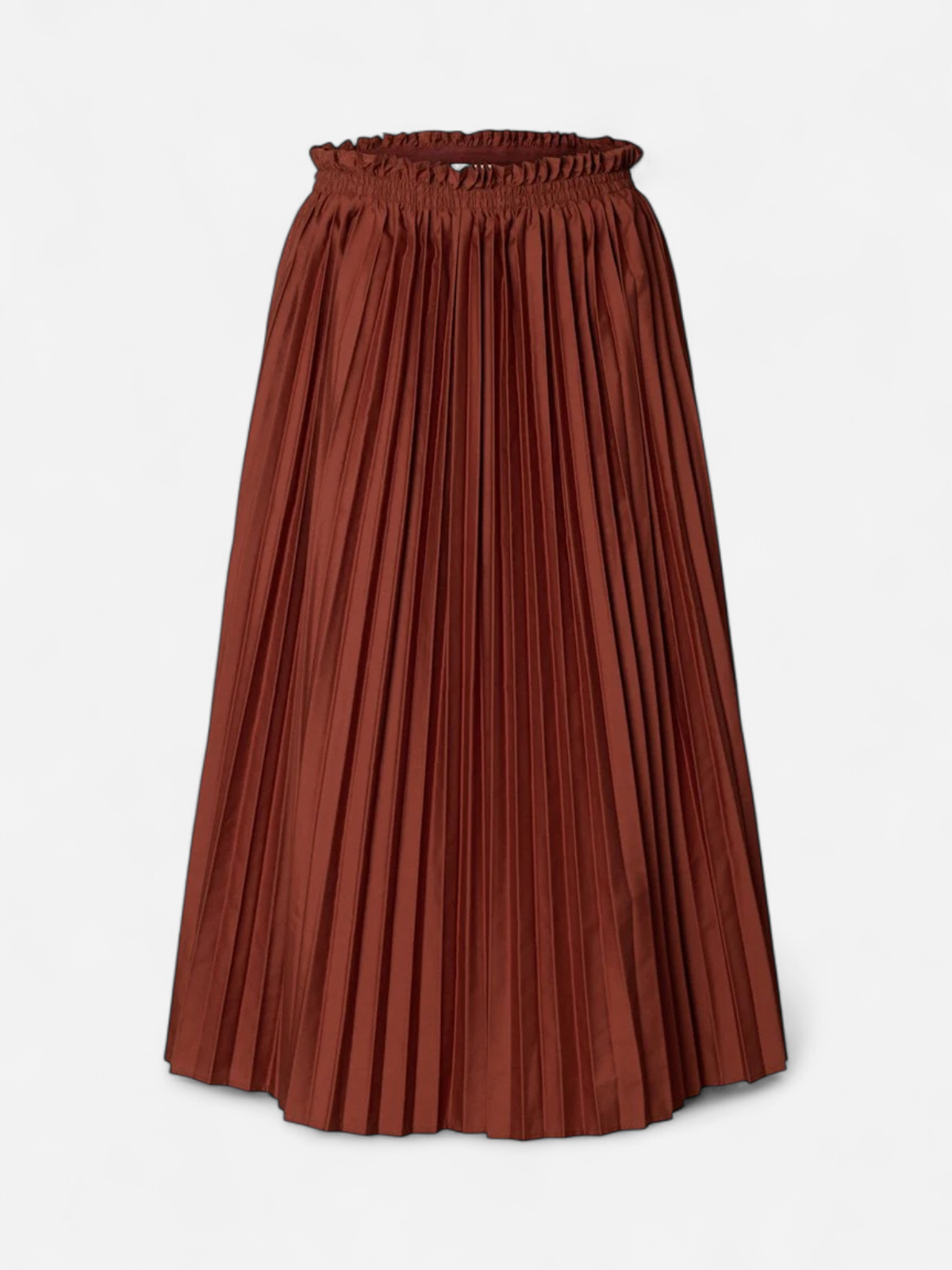 Selected Femme hame Slfsophia Hw Midi Plisse Skirt B, Cherry Mahogany - Kekäle.fi