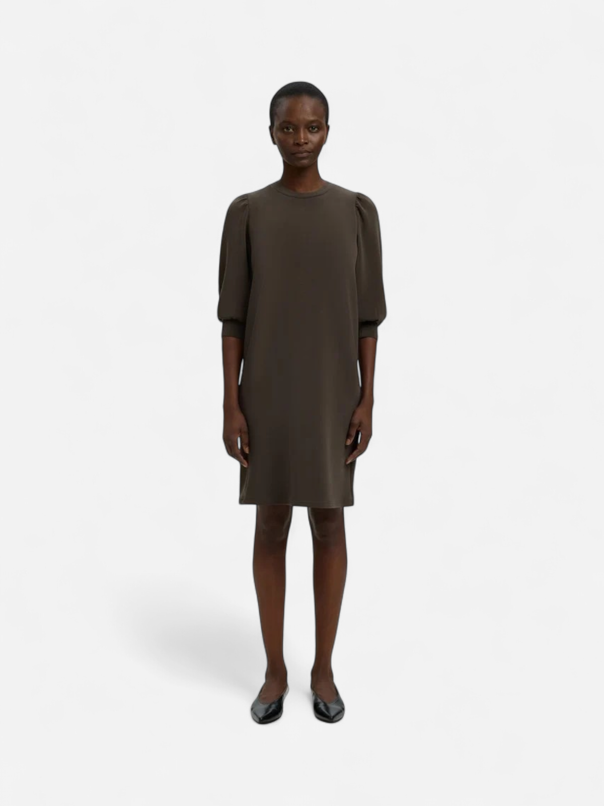 Selected Femme naisten mekko SLFTENNY 3/4 SHORT SWEAT DRESS NOOS, Delicioso - Kekäle.fi