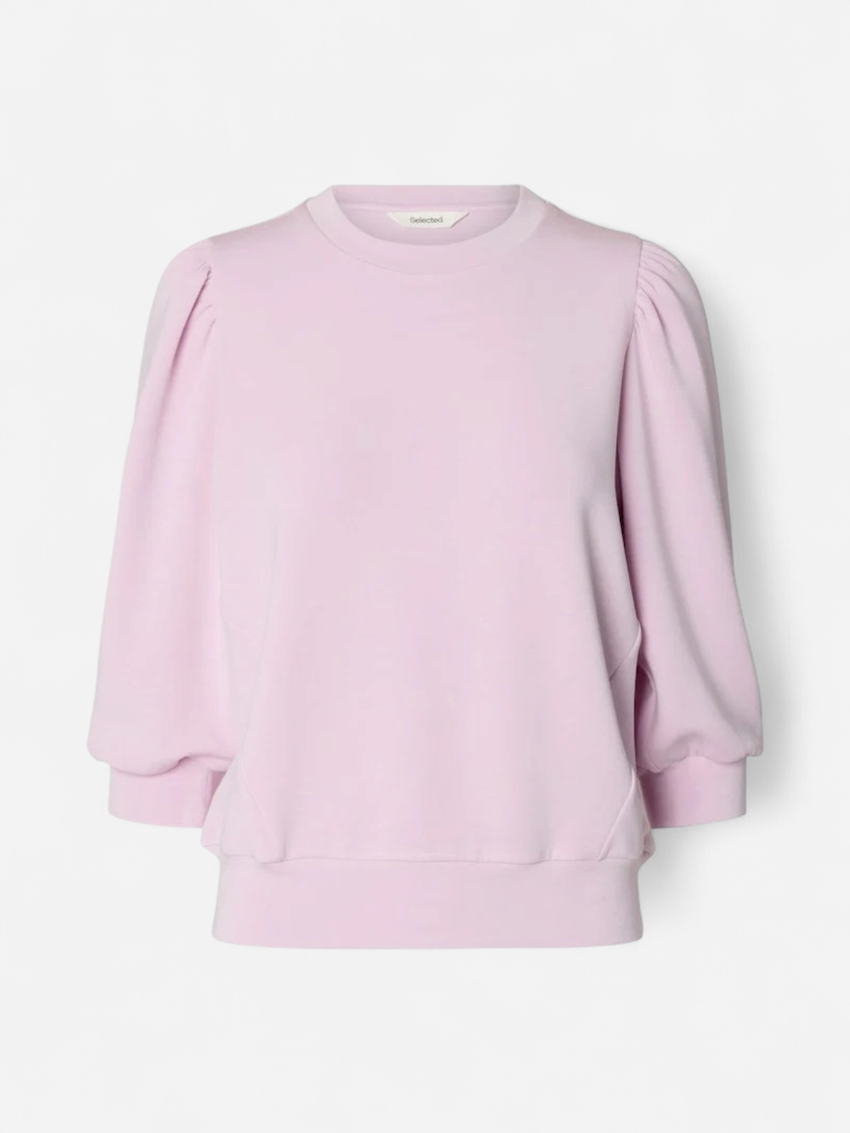 Selected Femme naisten collegepaita SLFTENNY 3/4 SWEAT TOP NOOS, Winsome Orchid - Kekäle.fi