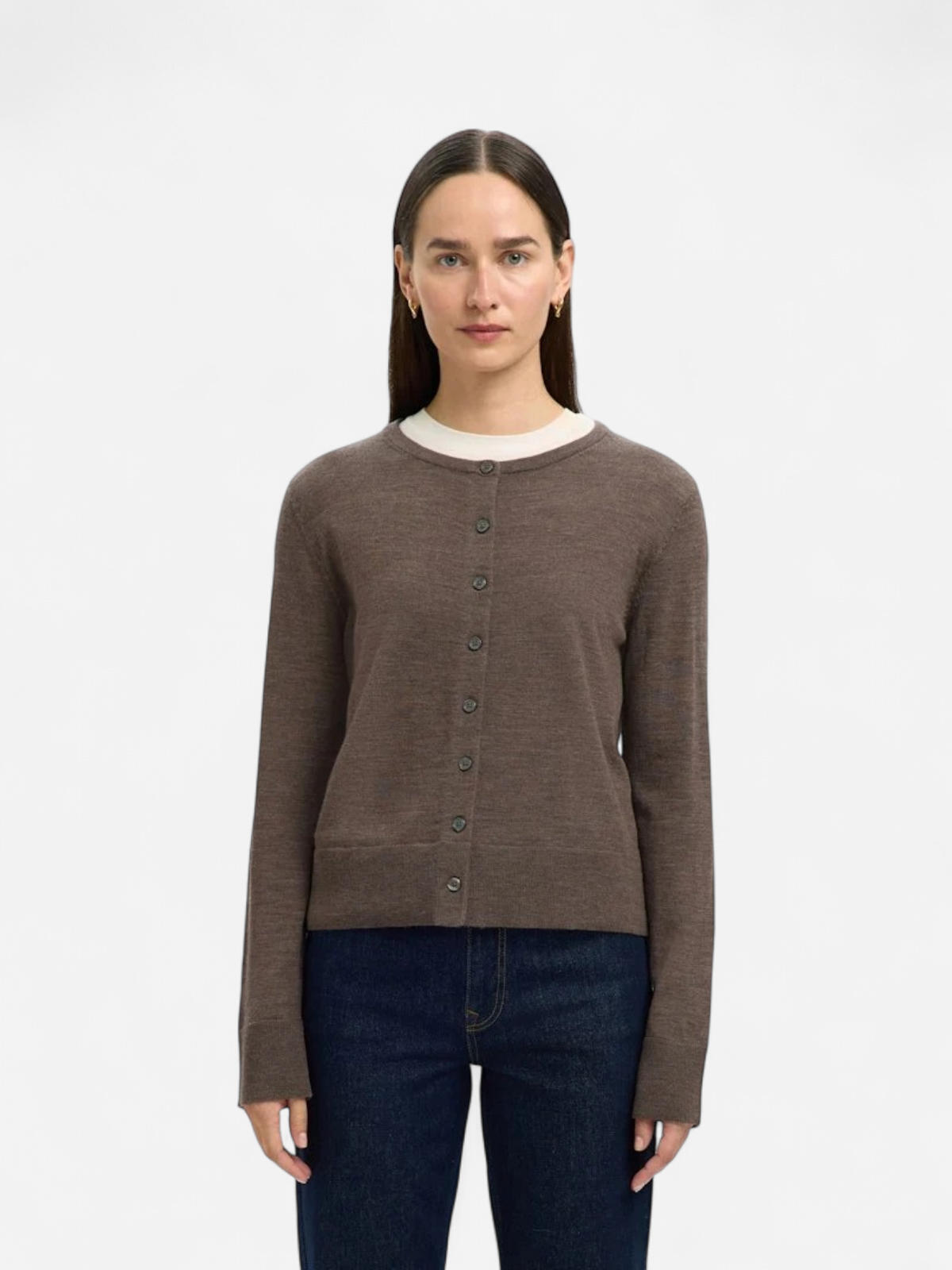 Selected naisten neuletakki, SLFTHEA LS KNIT MERINO CARDIGAN NOOS Delicioso - Kekäle.fi