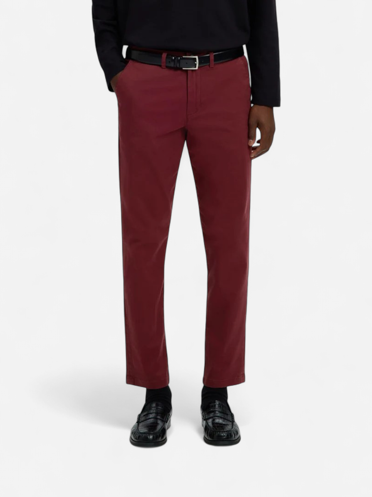 SLH175-SLIM NEW MILES FLEX PANT NOOS Tawny Port - Kekäle.fi