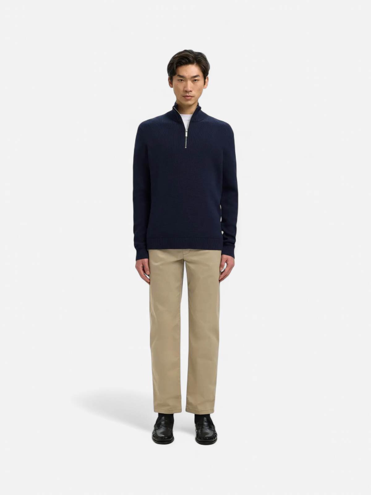 Selected miesten chinot SLM196-Straight New Miles Flex Pant Noos, Greige - Kekäle.fi