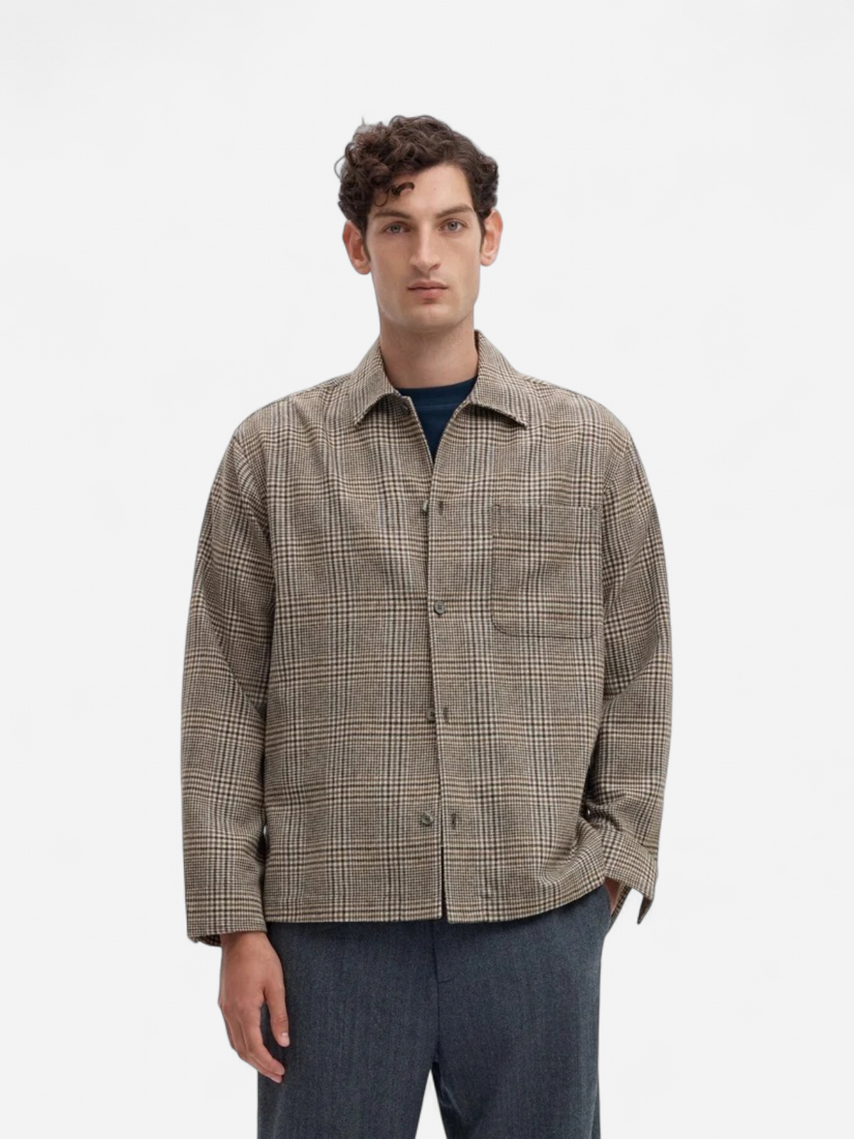 Selected miesten paitatakki Checkered Overshirt, Delicioso Mix - Kekäle.fi