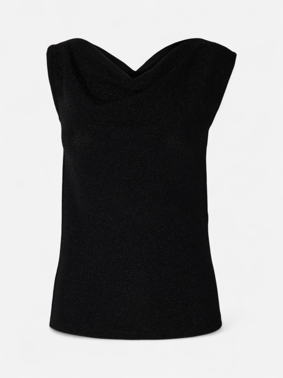 Selected Femme naisten Topit Nori Fitted Asymmetric Top, musta - Kekäle.fi