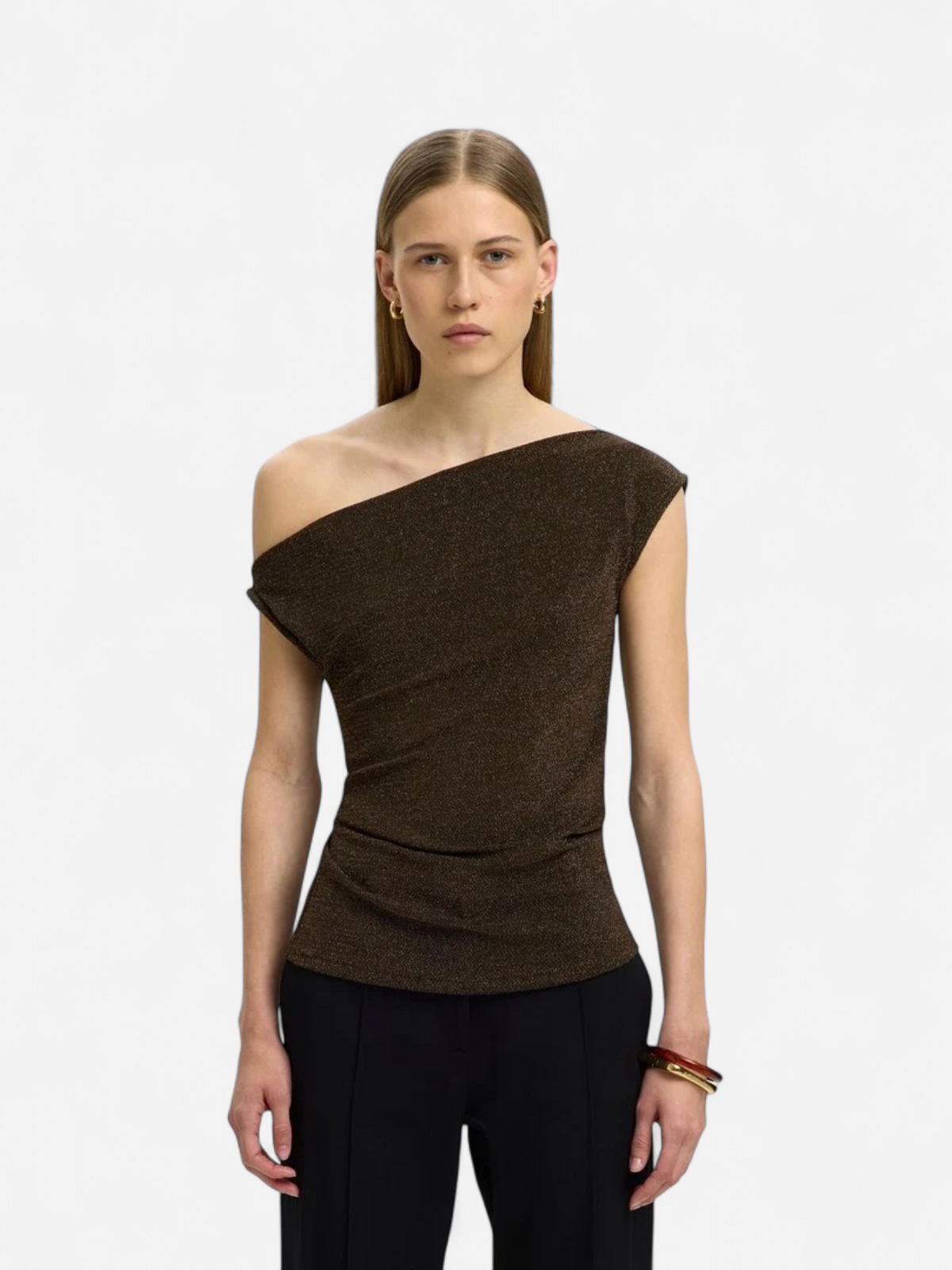 Selected Femme naisten Topit Nori Fitted Asymmetric Top, Delicioso - Kekäle.fi