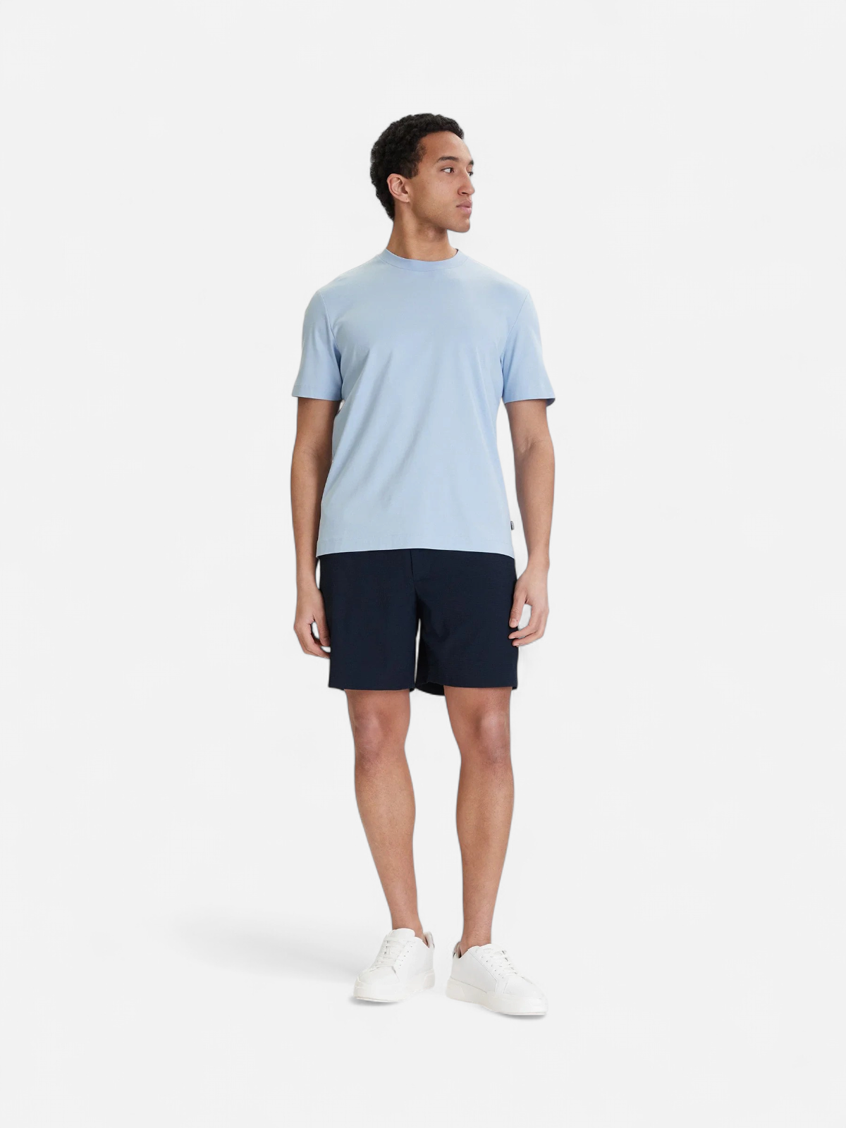 Calvin Klein Menswear miesten shortsit Straight Seersucker Elastic 7", tummansininen - Kekäle.fi