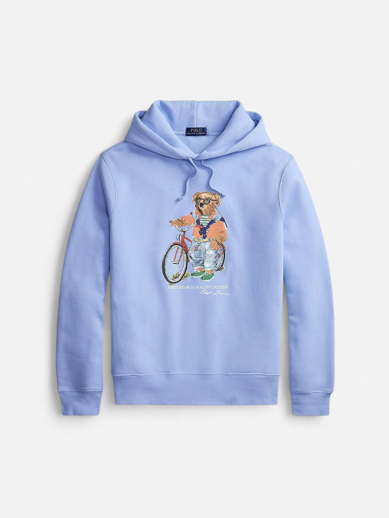 Polo Ralph Lauren miesten huppari Summer Bear Knit Hoodie, vaaleansininen - Kekäle.fi