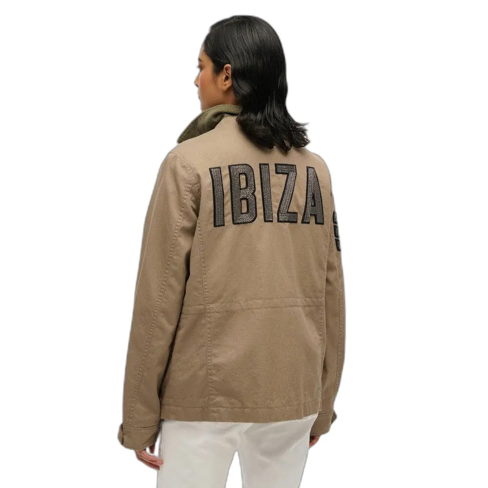 Superdry naisten takki, Embellished M65 Military Jkt Khaki