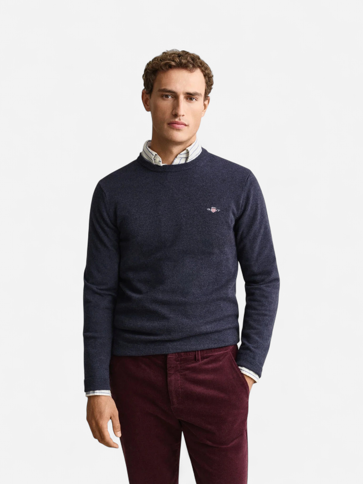 SUPERFINE LAMBSWOOL C-NECK SININEN, INDIGO - Kekäle.fi