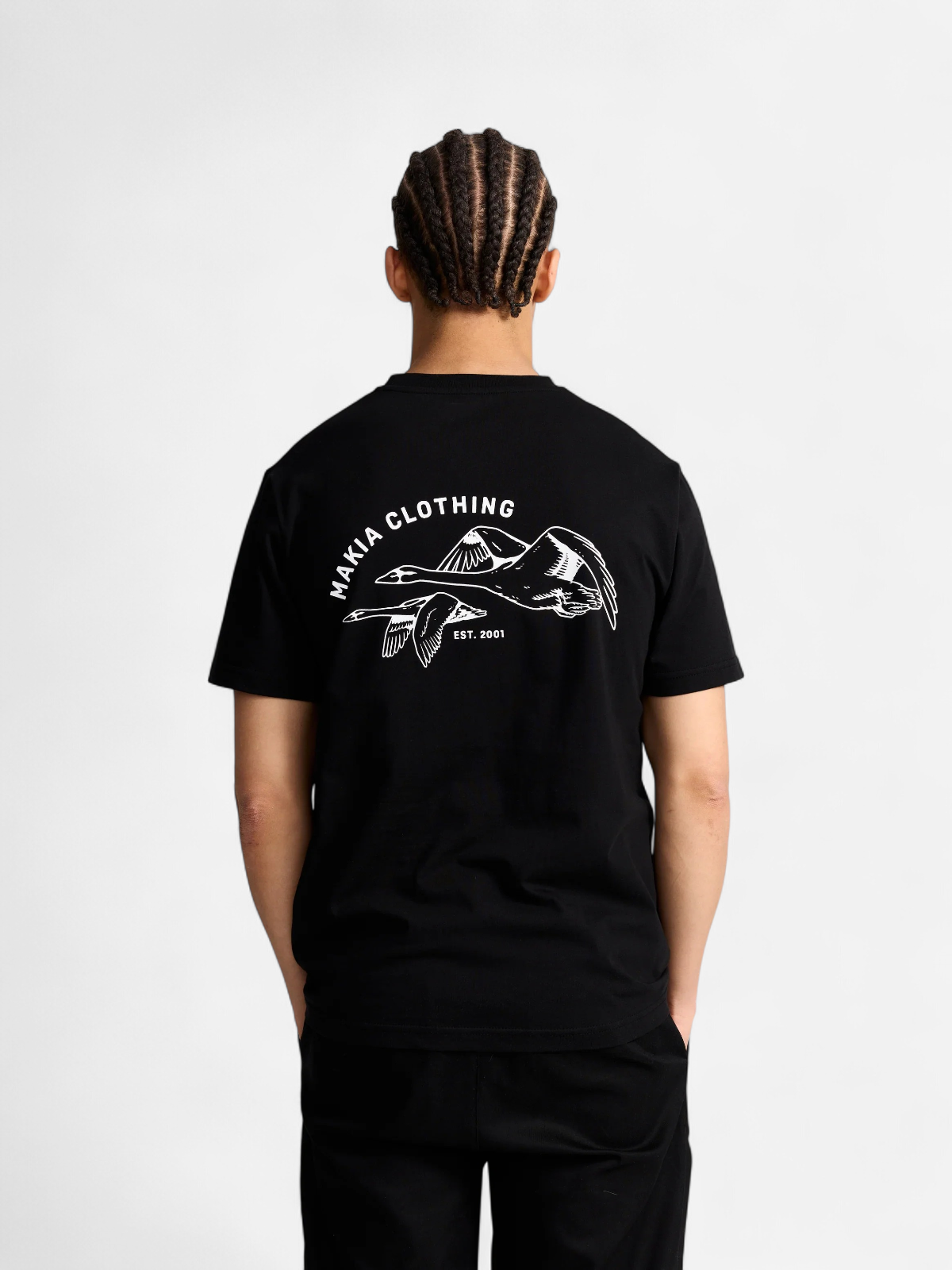 Makia miesten t-paita Swans T-shirt, musta - Kekäle.fi