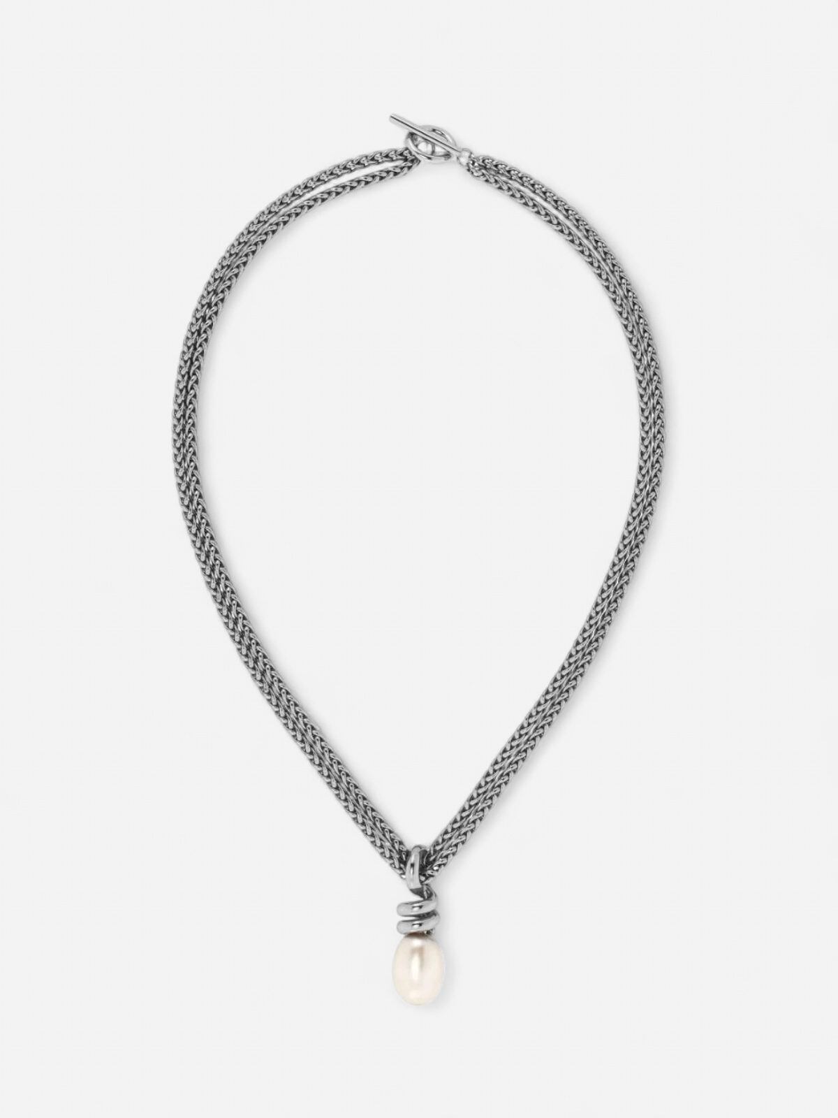 Edblad kaulakorut Swivel Necklace Pearl L Steel, Stainless steel - Kekäle.fi