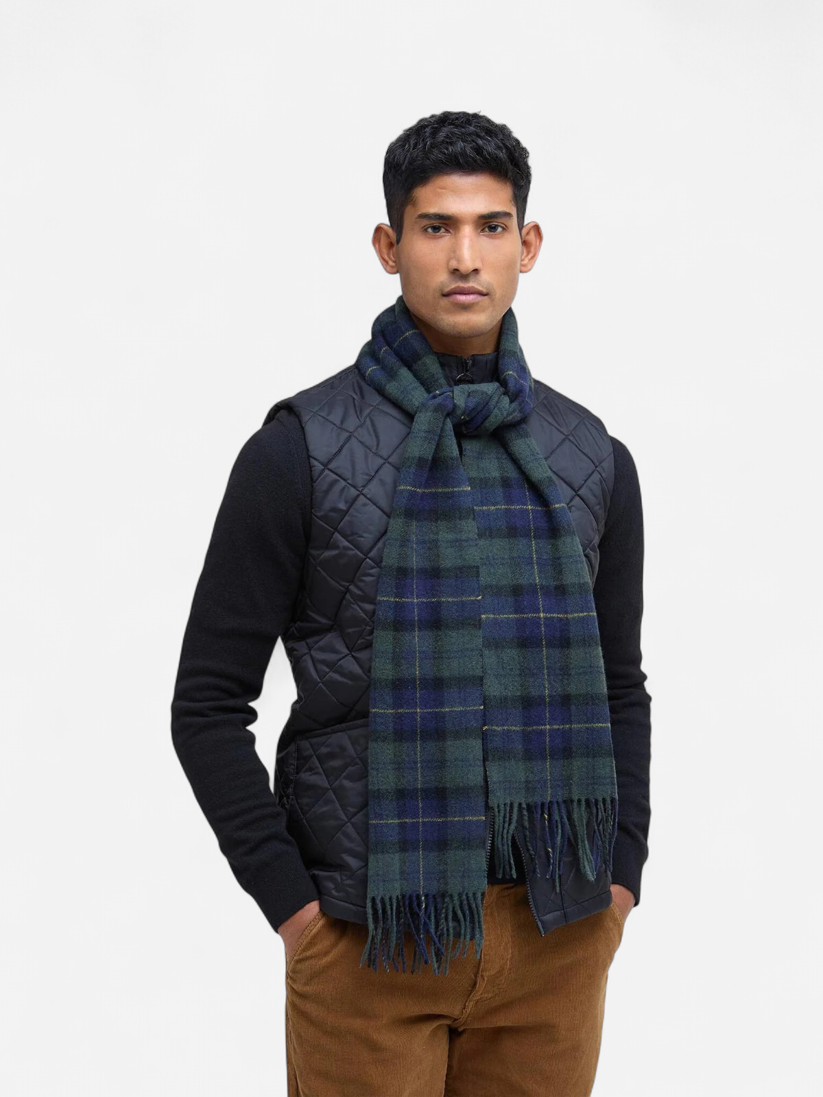 TARTAN LAMBSWOOL NOS SCARF VIHREÄ RUUTU - Kekäle.fi