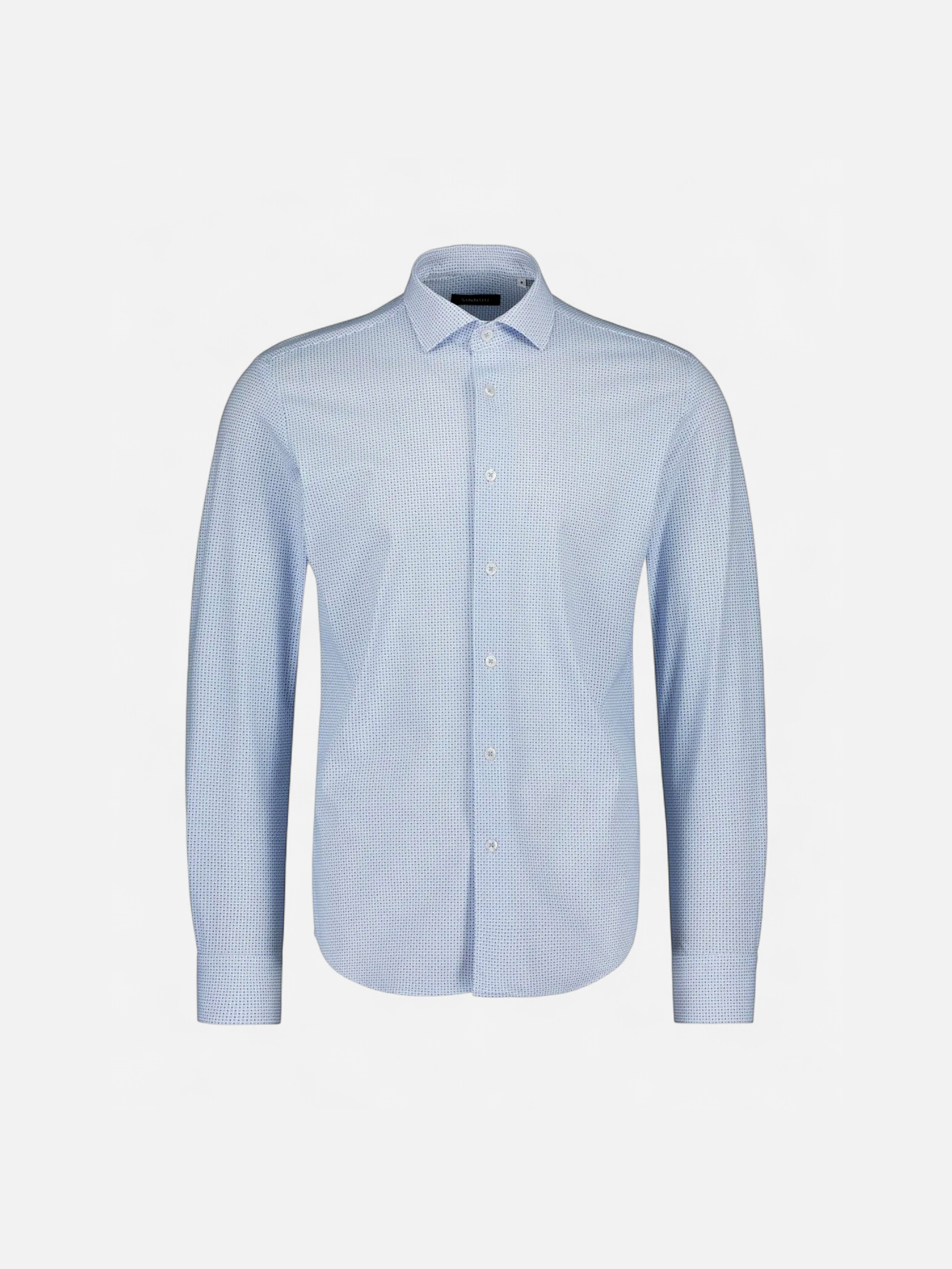 Sinnuu miesten kauluspaita Technical Performance Shirt Microprint, valkopohjainen kuosi - Kekäle.fi