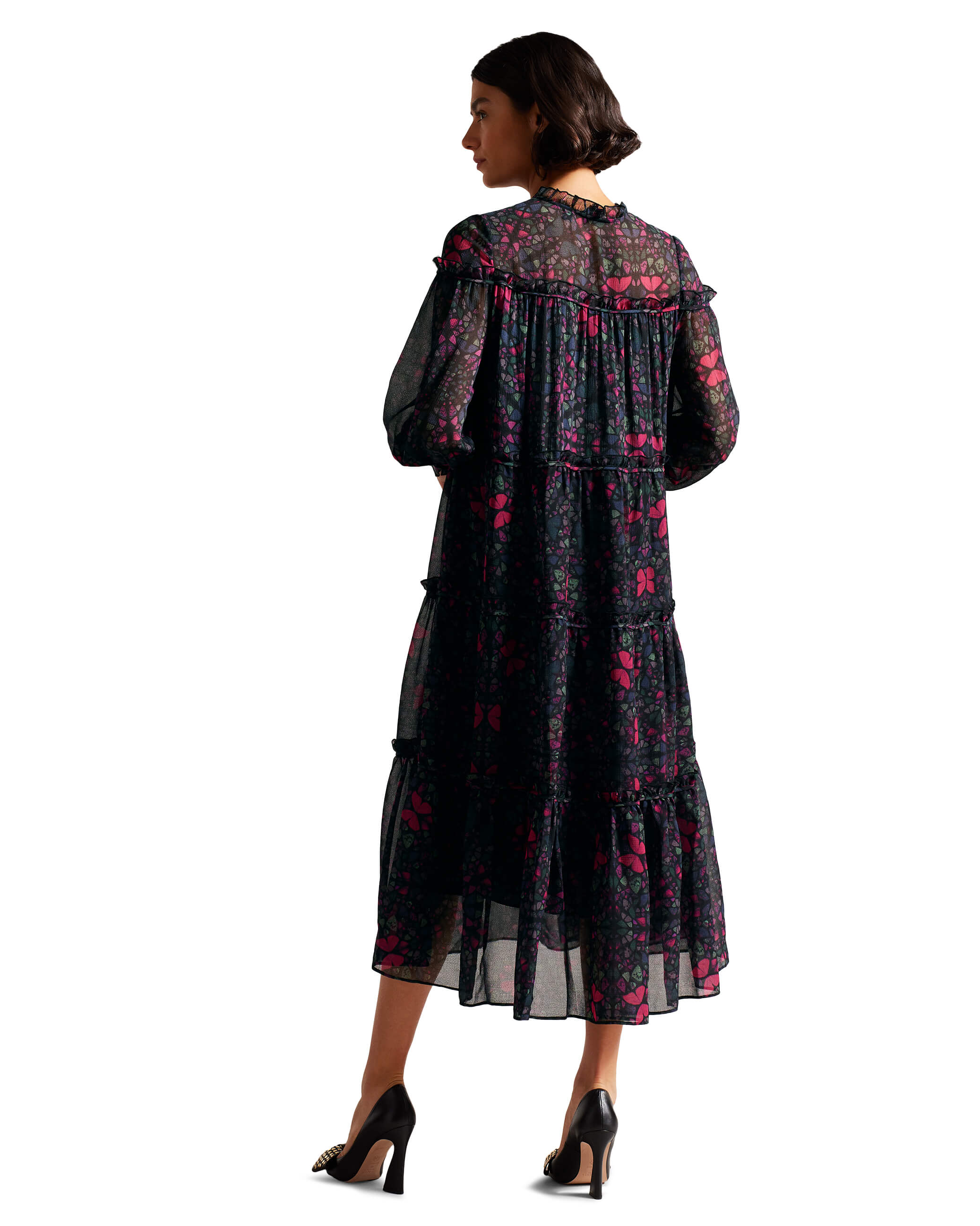 ted-baker-naisten-mekko-ellyah-dress-musta-kuosi-2