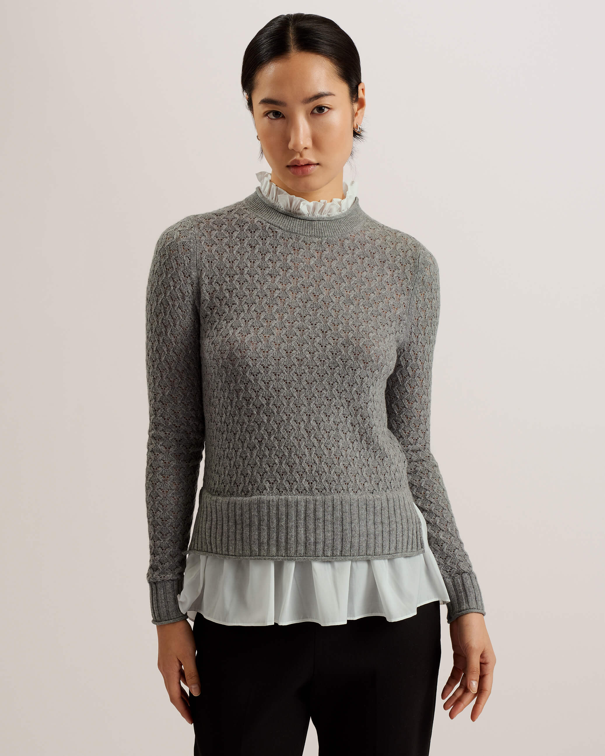 ted-baker-naisten-neule-holina-vaaleanharmaa-1