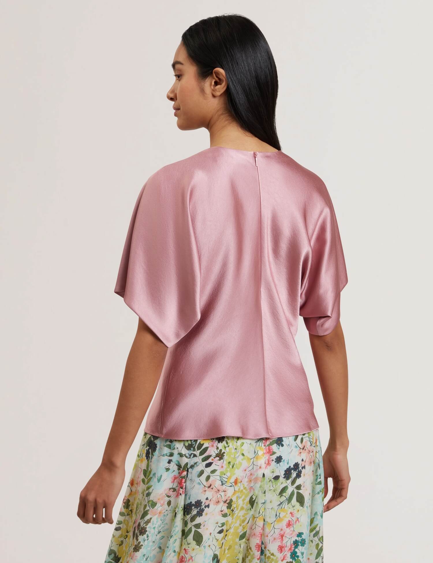 ted-baker-naisten-pusero-marada-slouch-sleeve-waisted-top-vaaleanpunainen-2