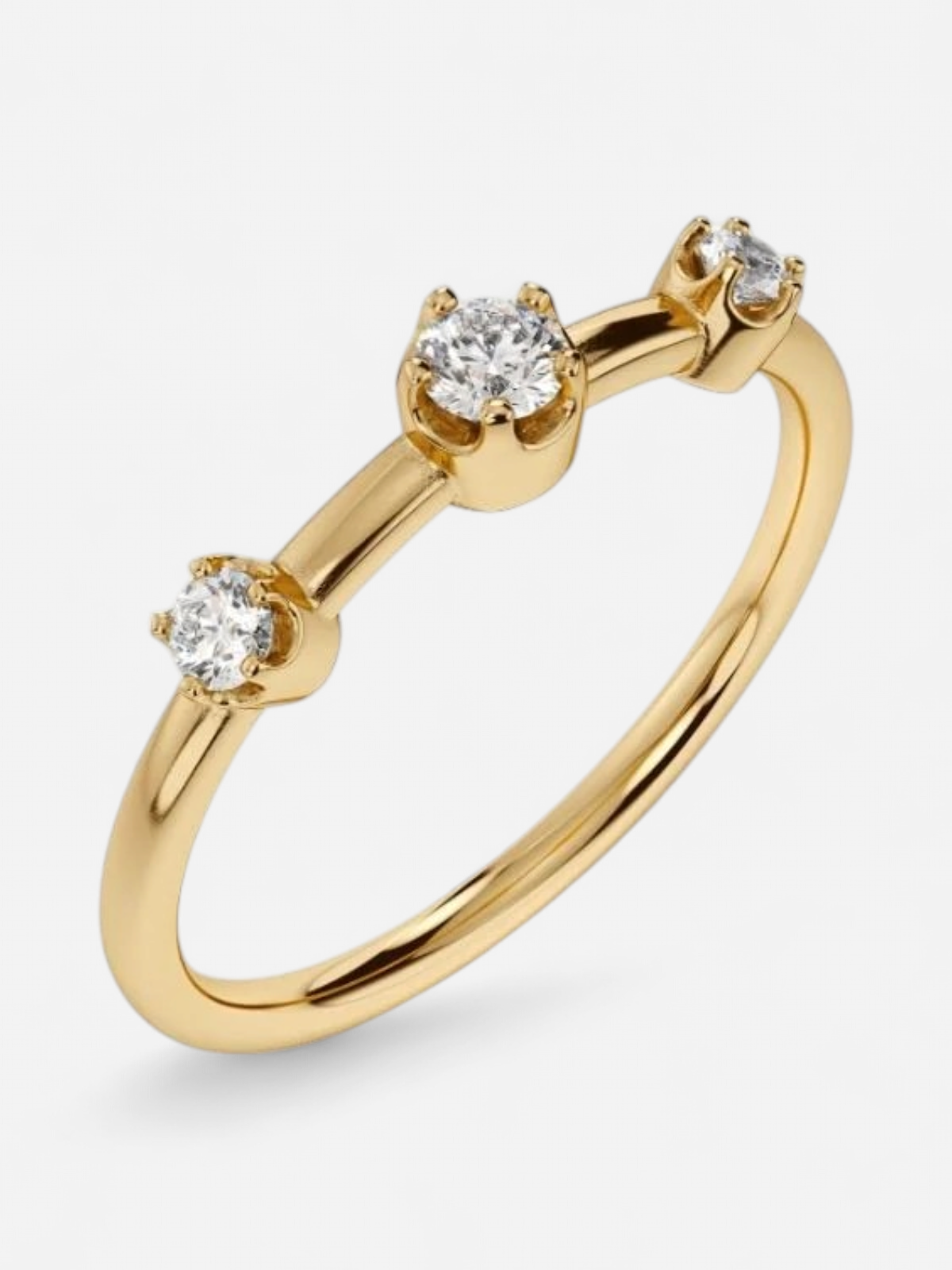 Edblad sormus Teeny Ring Gold, Gold pleated - Kekäle.fi