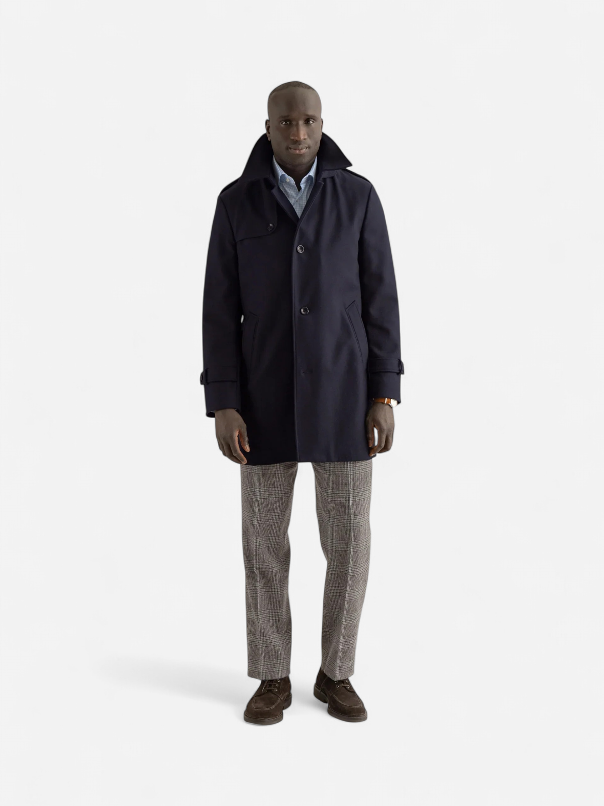 TESLIN WOOL COAT Navy - Kekäle.fi