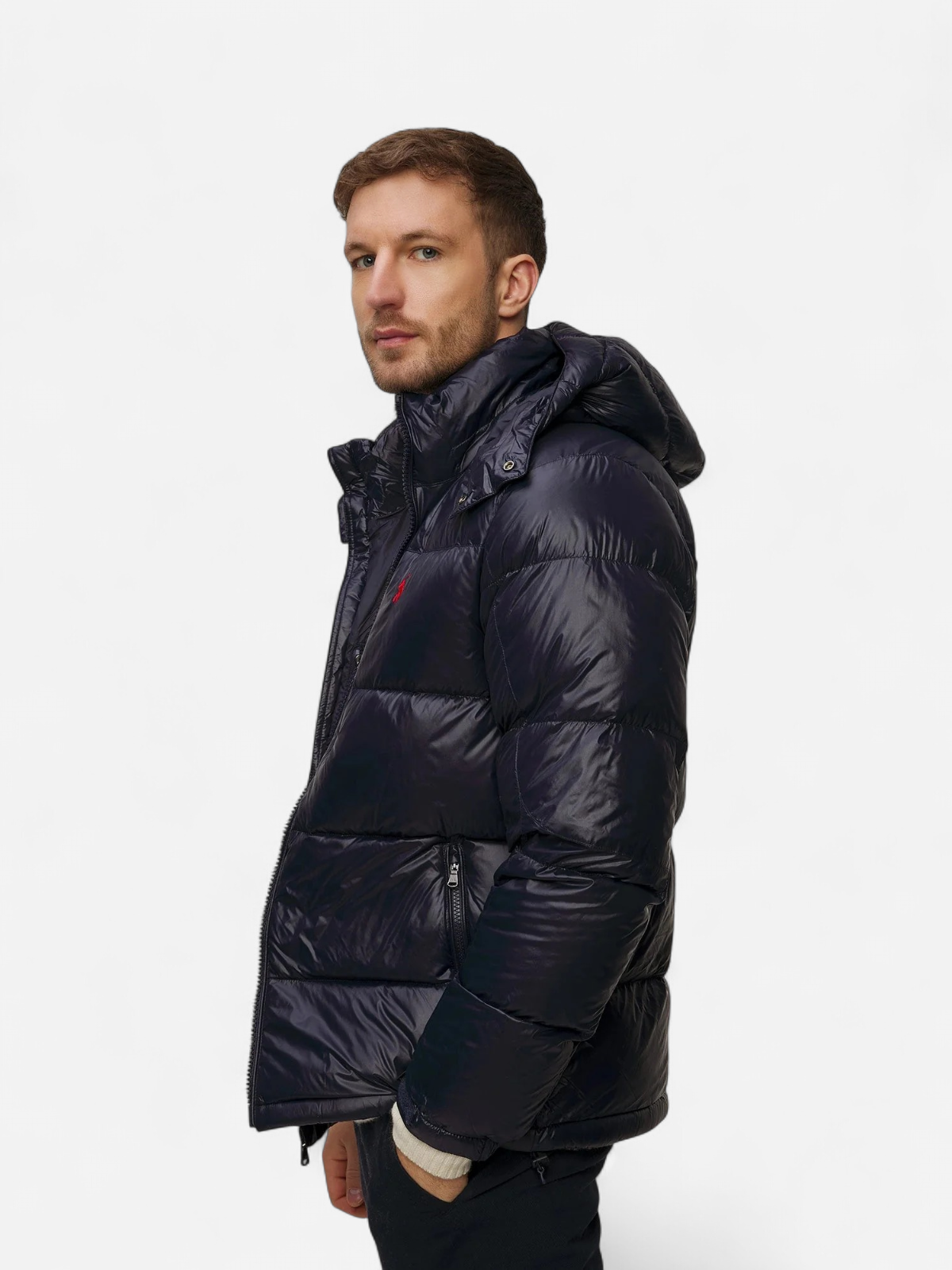 Polo Ralph Lauren Miesten Untuvatakki The Gorham Glossed Down Jacket, tummansininen - Kekäle.fi