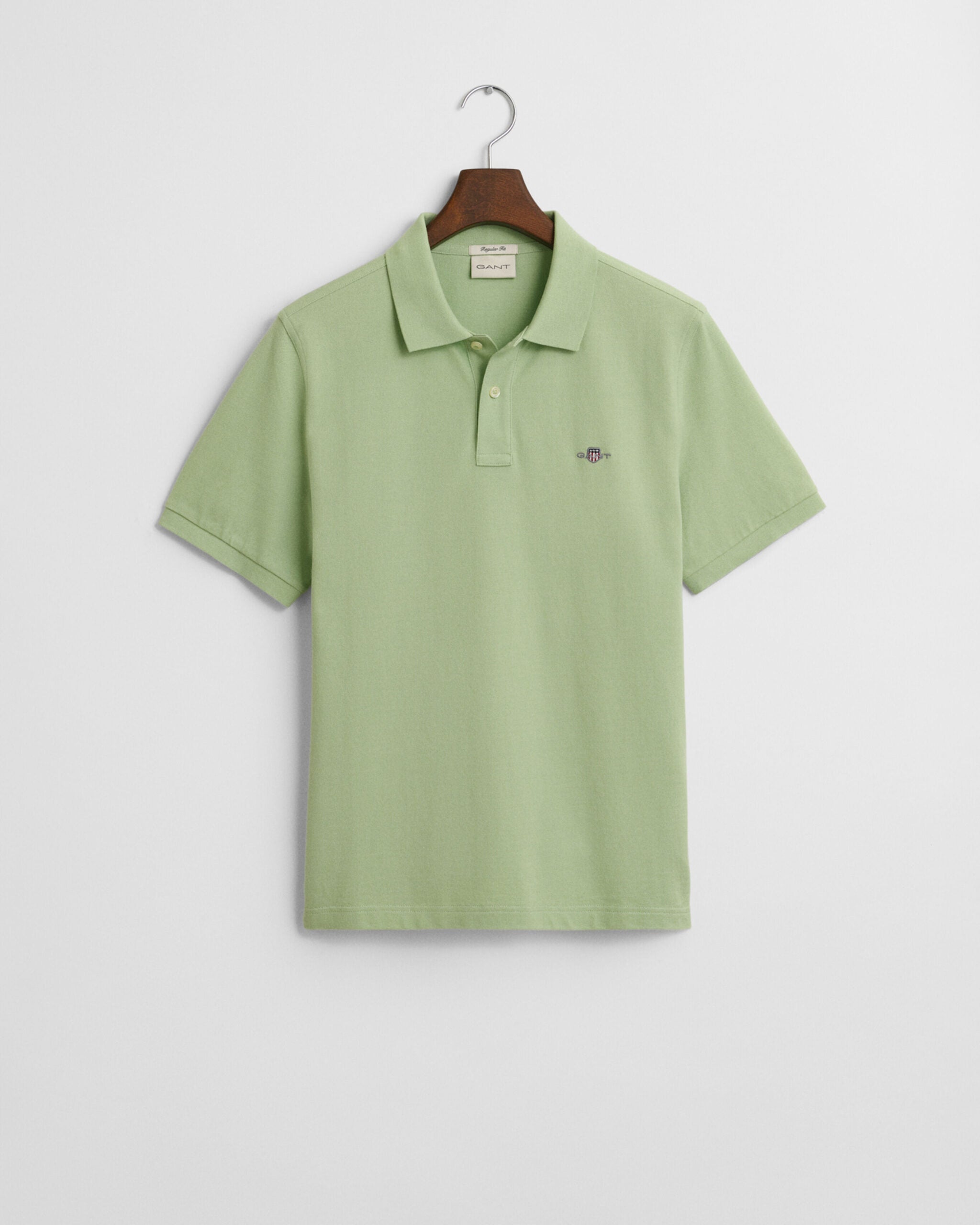 Gant miesten pikeepaita Shield Piqué Polo Shirt, omenanvihreä