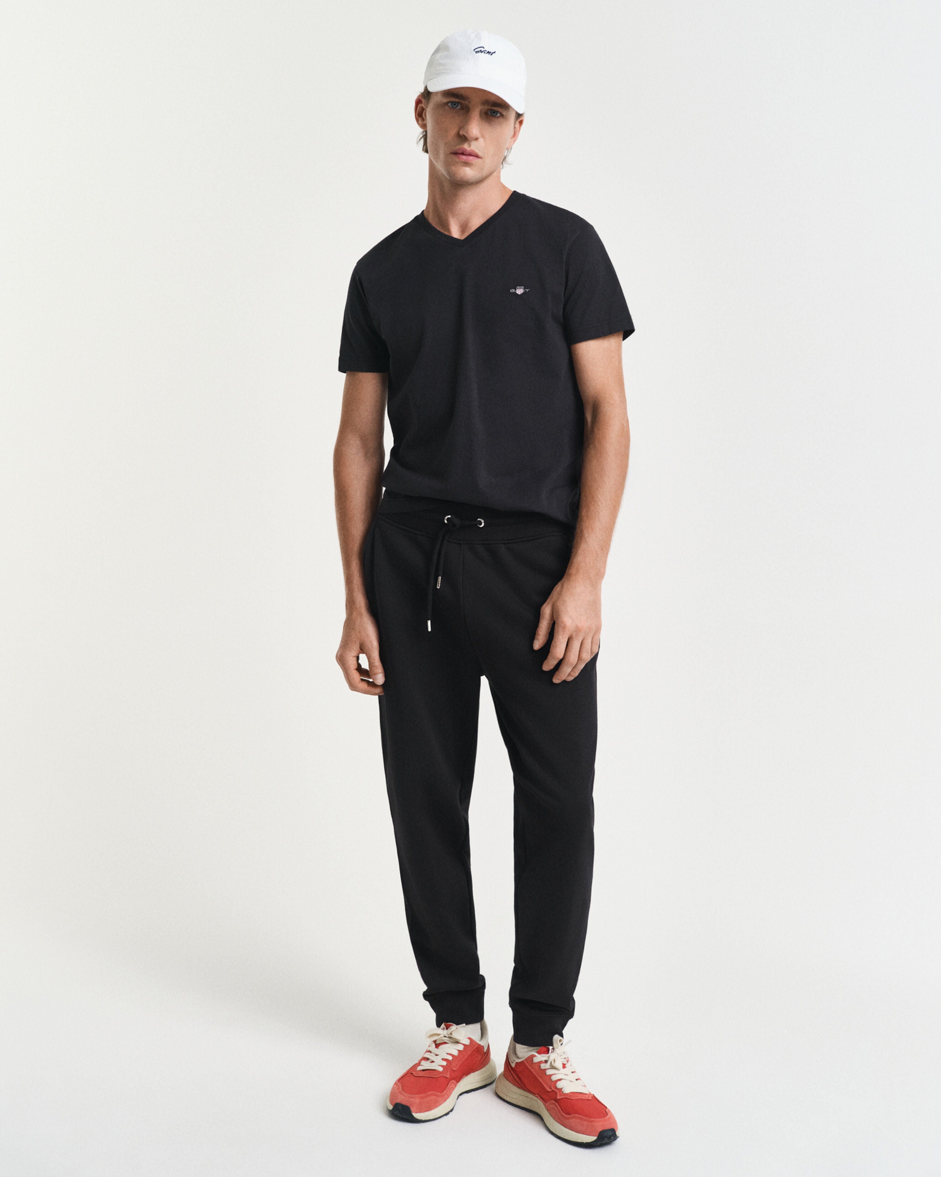 Gant miesten collegehousut Reg Shield Sweatpants, musta