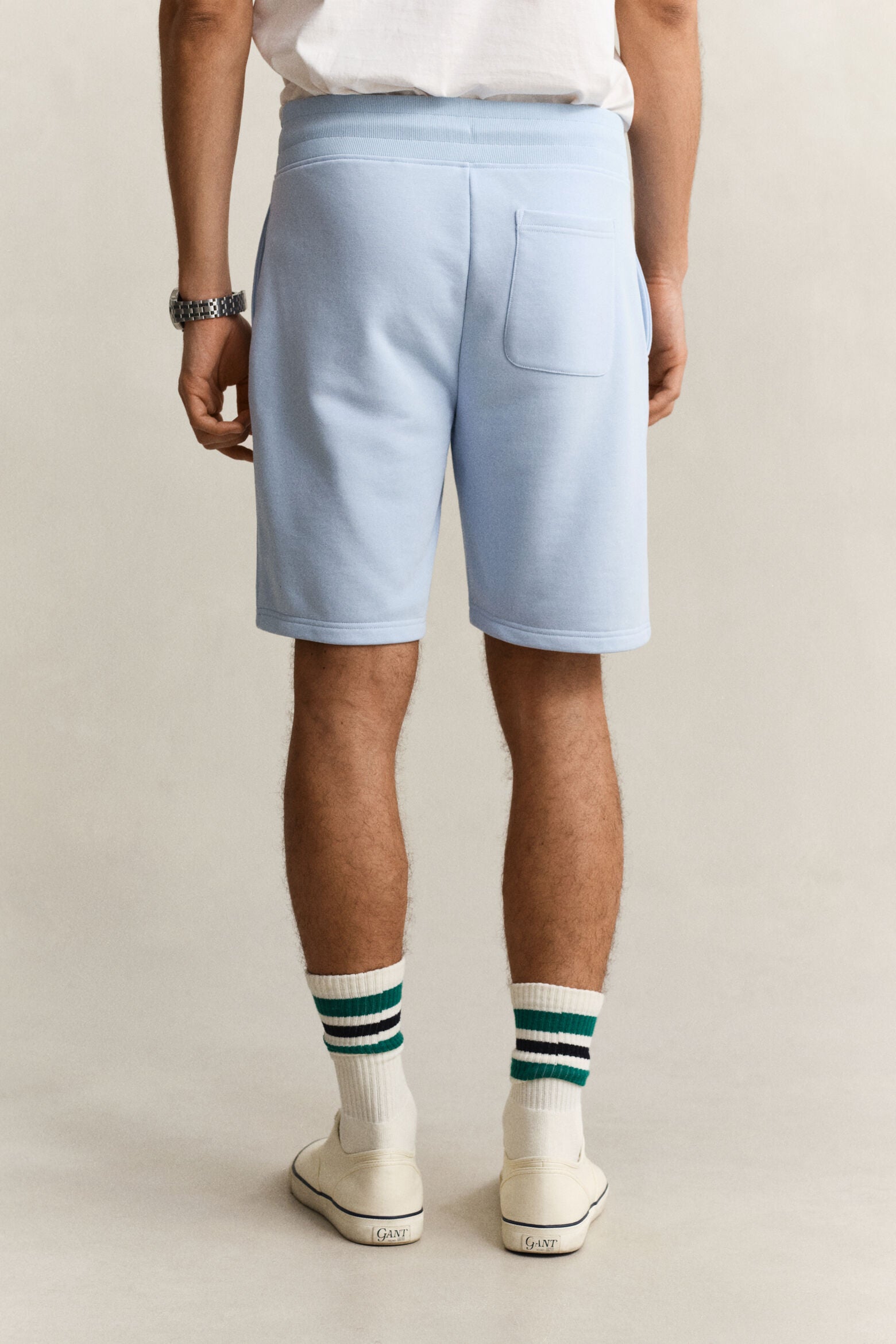 Gant miesten shortsit Reg Shield Sweat Shorts, vaaleansininen