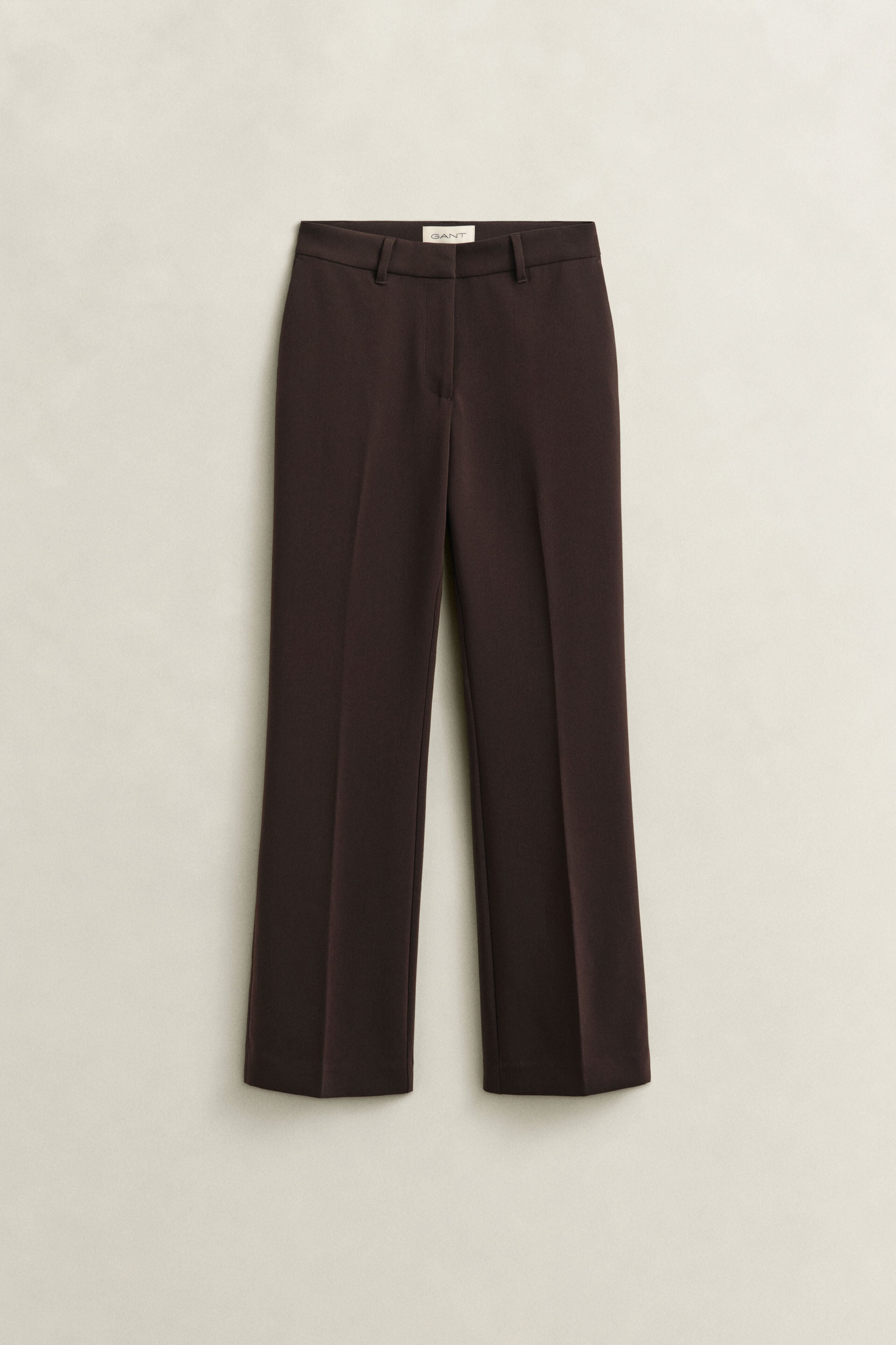 Gant naisten housut Slim Flare Slack, tummanruskea