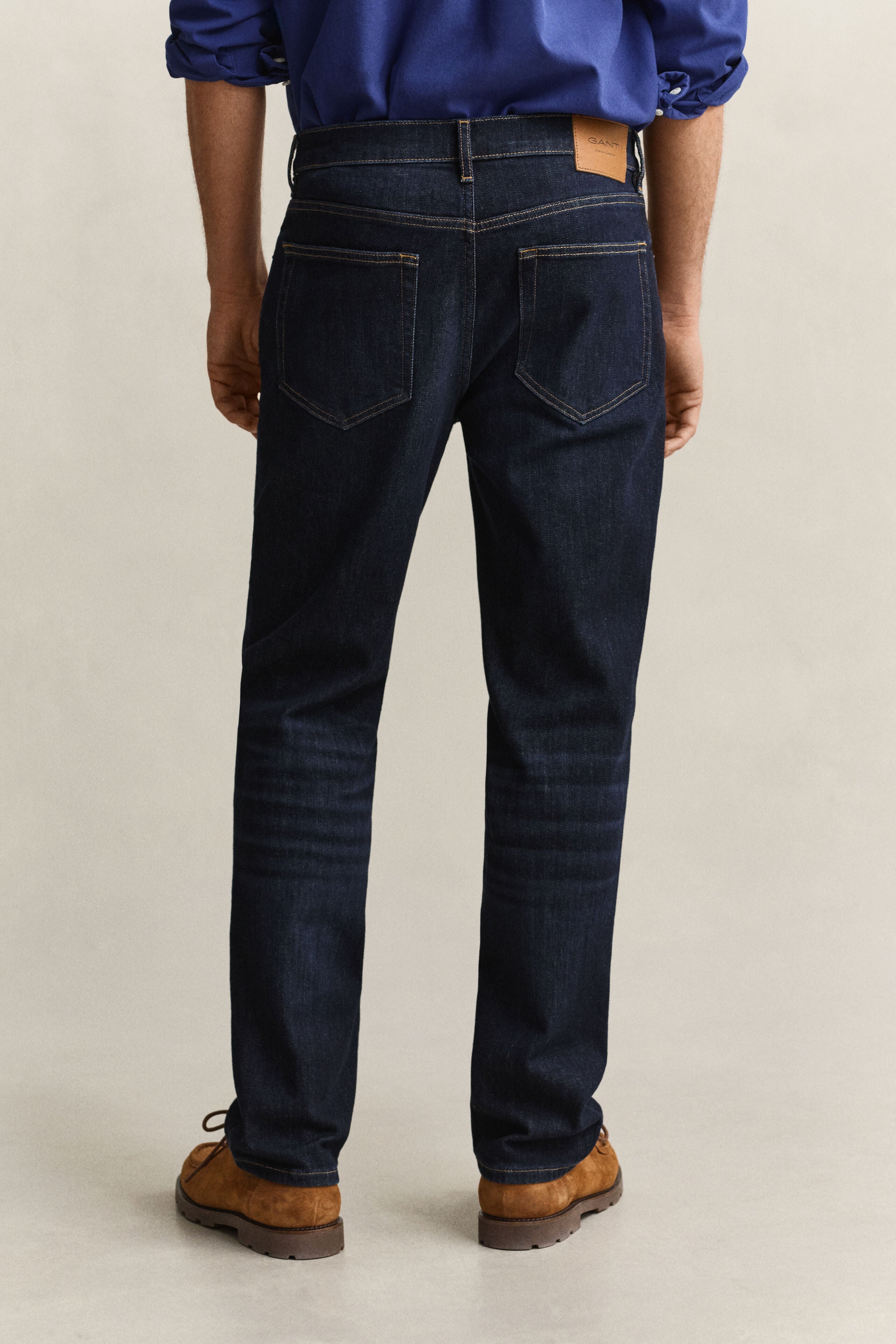 Gant miesten farkut Gant Jeans regular fit, sininen, indigo