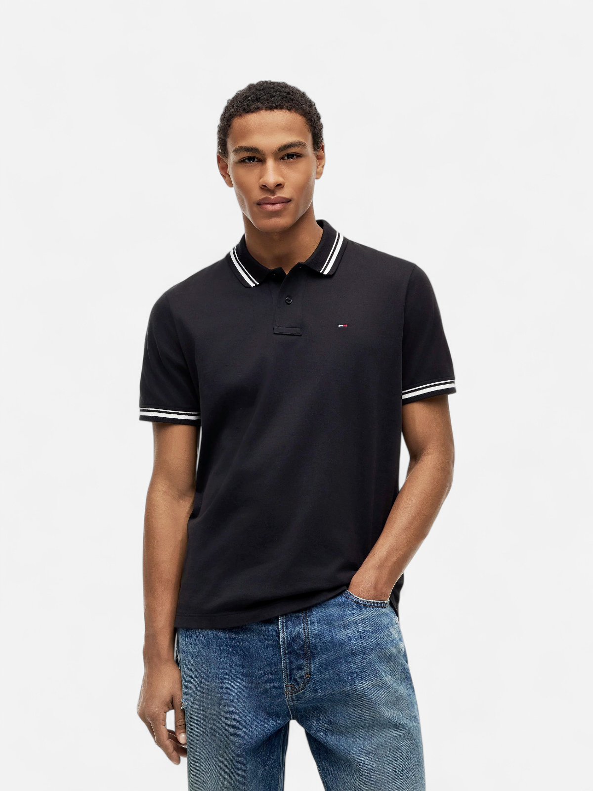 TJM REG TIPPED POLO EXT MUSTA - Kekäle.fi