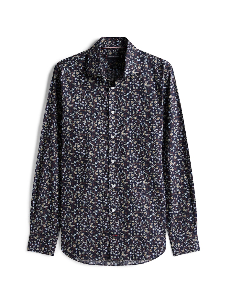 tommy-hilfiger-kauluspaita-cl-flower-print-sws-shirt-sininen-kuosi-2