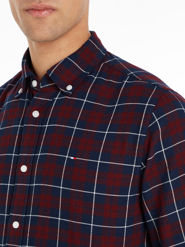 tommy-hilfiger-miesten-kauluspaita-brushed-easy-check-viininpunainen-ruutu-3