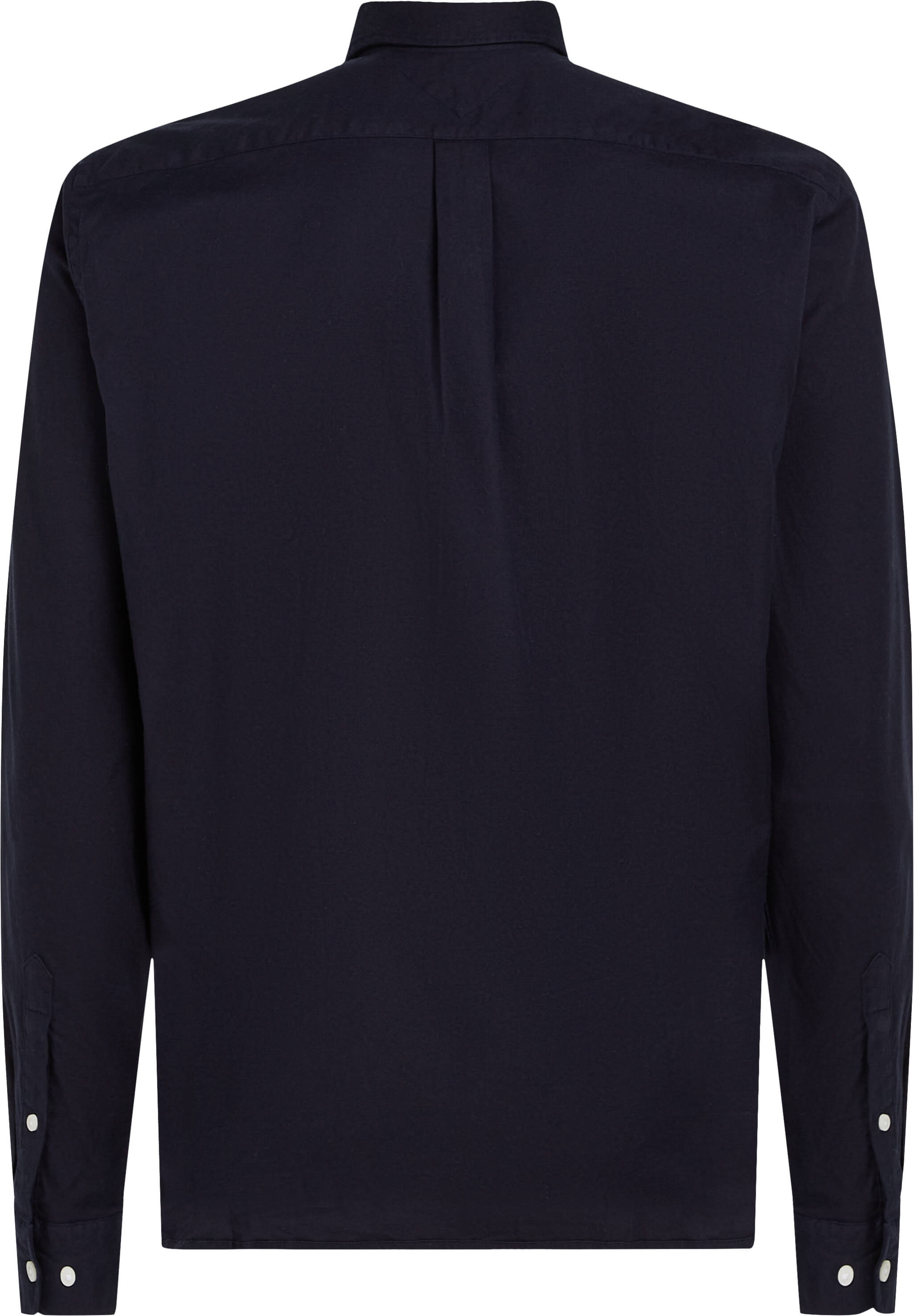 tommy-hilfiger-miesten-kauluspaita-flex-brushed-solid-rf-shirt-tummansininen-2