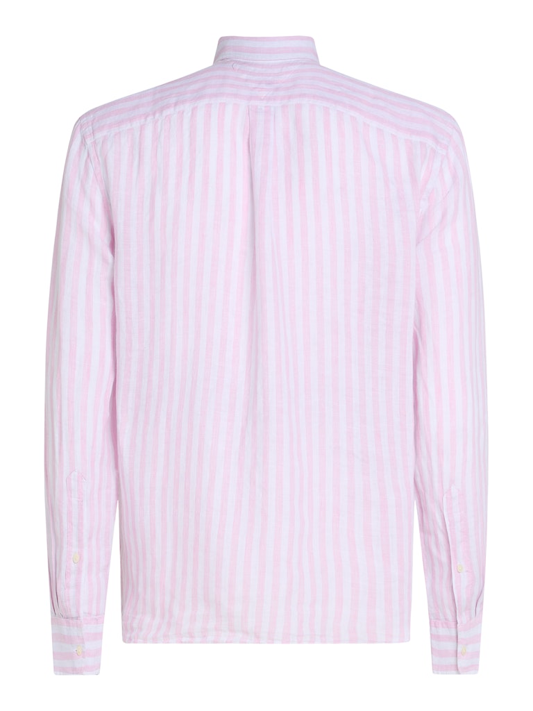 tommy-hilfiger-miesten-kauluspaita-linen-essential-stripe-raidallinen-punainen-4