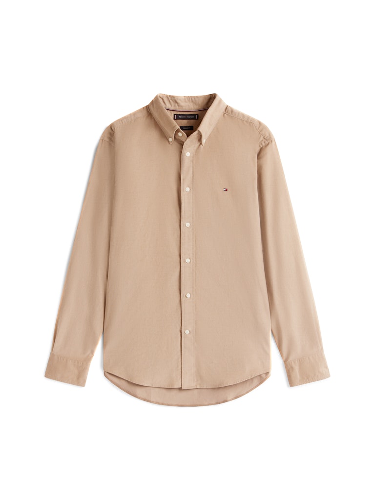tommy-hilfiger-miesten-kauluspaita-solid-corduroy-rf-shirt-beige-4