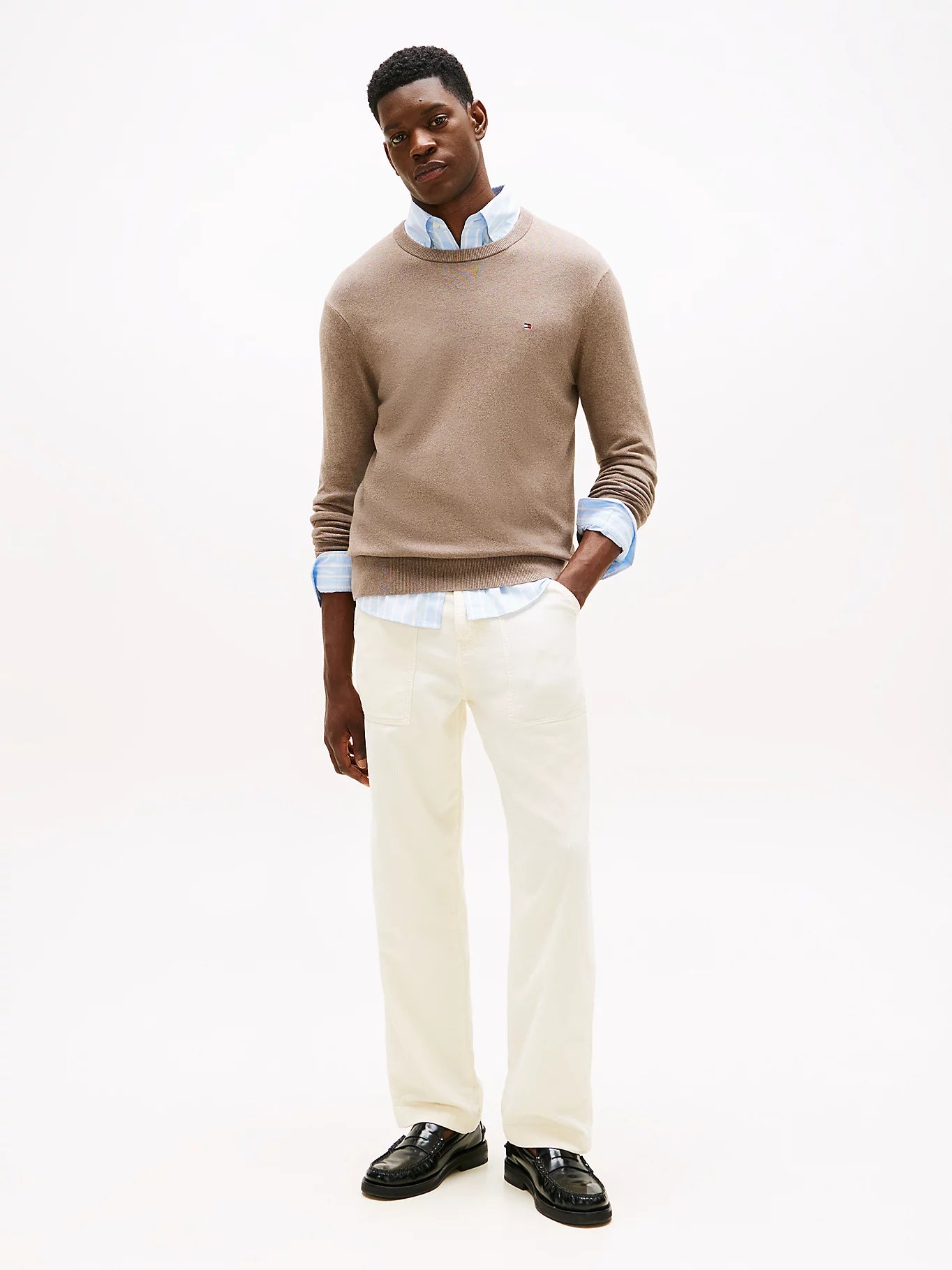 tommy-hilfiger-miesten-neule-pima-org-ctn-cashmere-crew-neck-beige-1