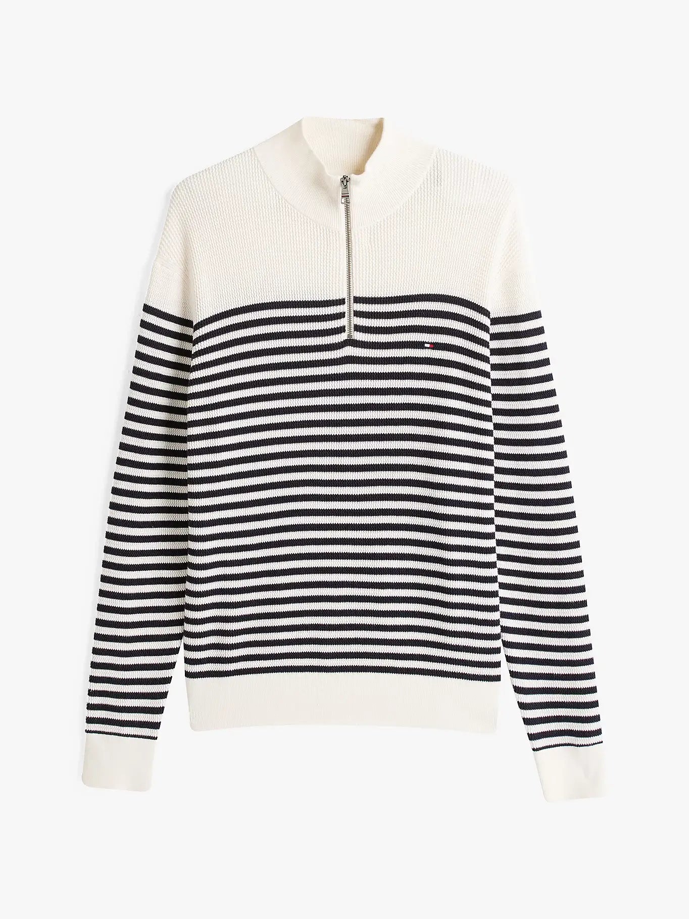 tommy-hilfiger-miesten-neule-racking-structure-half-zip-raidallinen-valkoinen-3