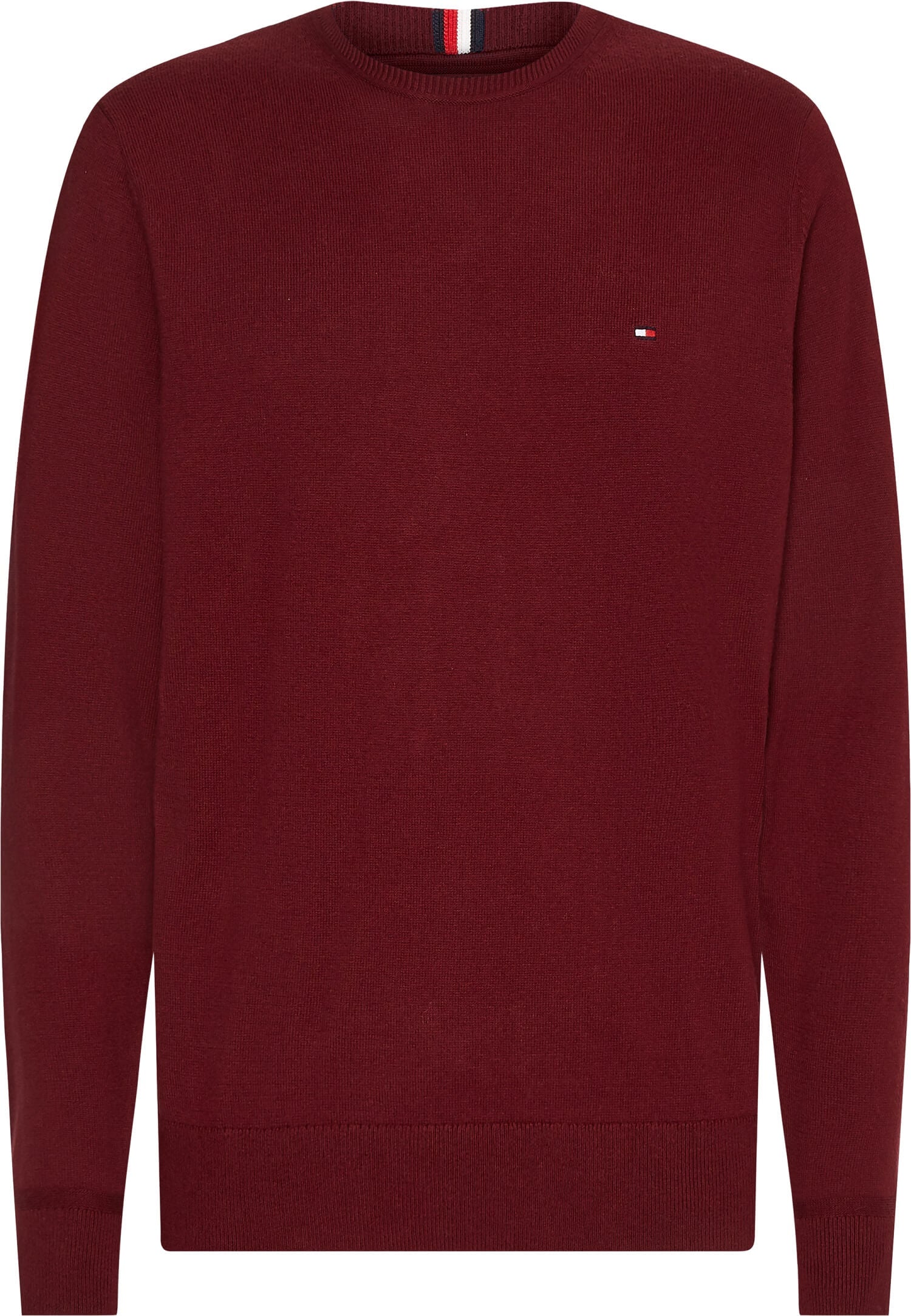 tommy-hilfiger-miesten-neulepusero-pima-org-ctn-cashmere-crew-viininpunainen-1