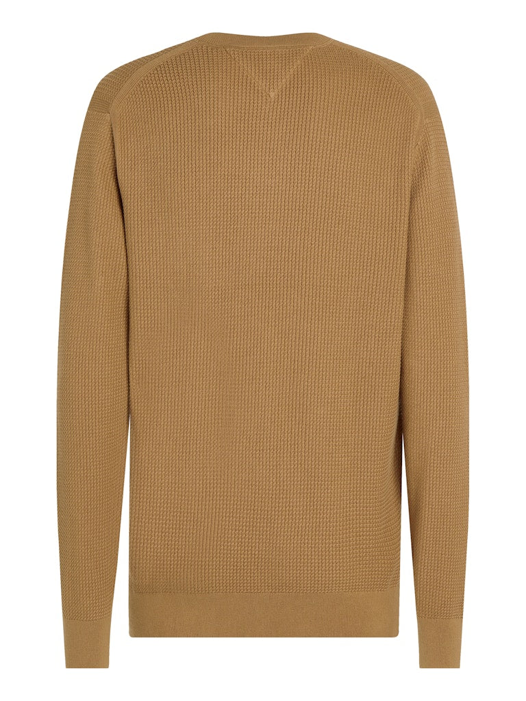 tommy-hilfiger-miesten-neulepusero-structure-crew-nk-beige-4