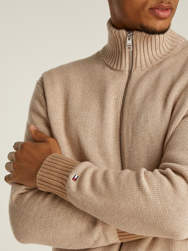 tommy-hilfiger-miesten-neuletakki-mouline-zip-thru-beige-3