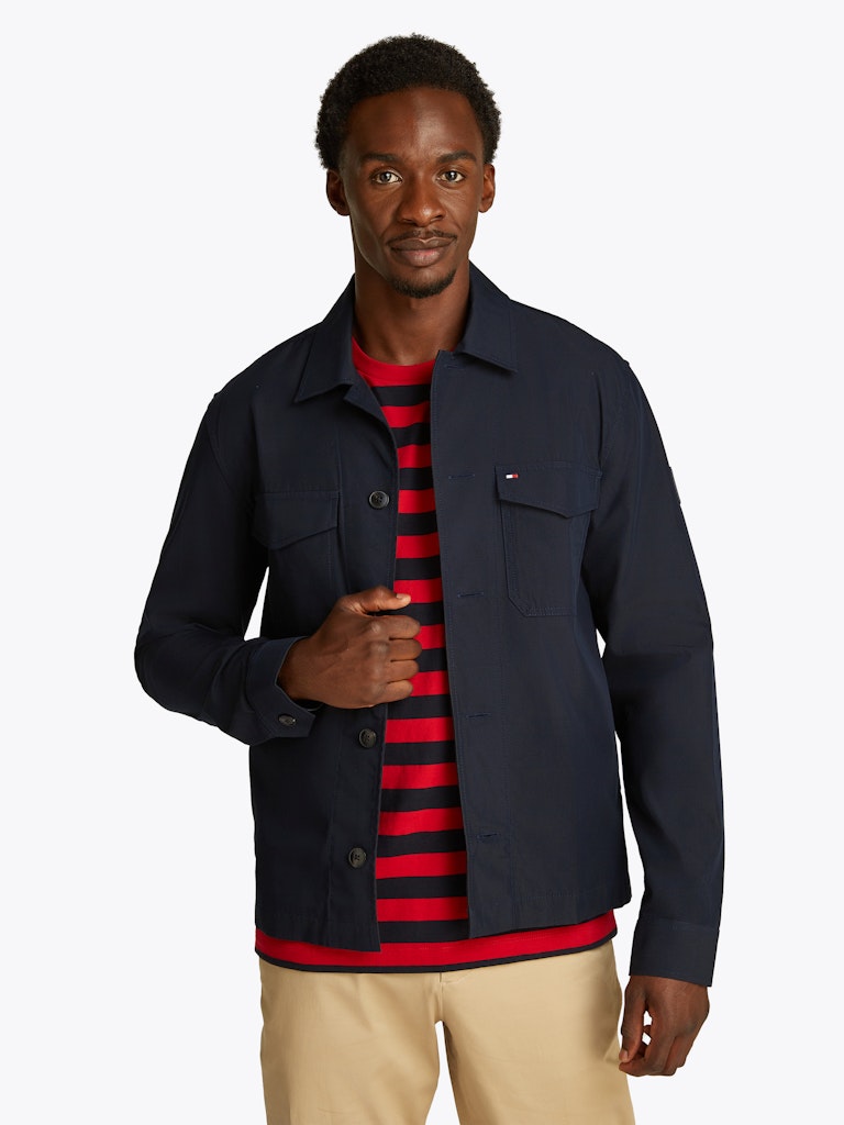 tommy-hilfiger-miesten-paita-c0tt0n-nylon-shirt-jacket-tummansininen-1