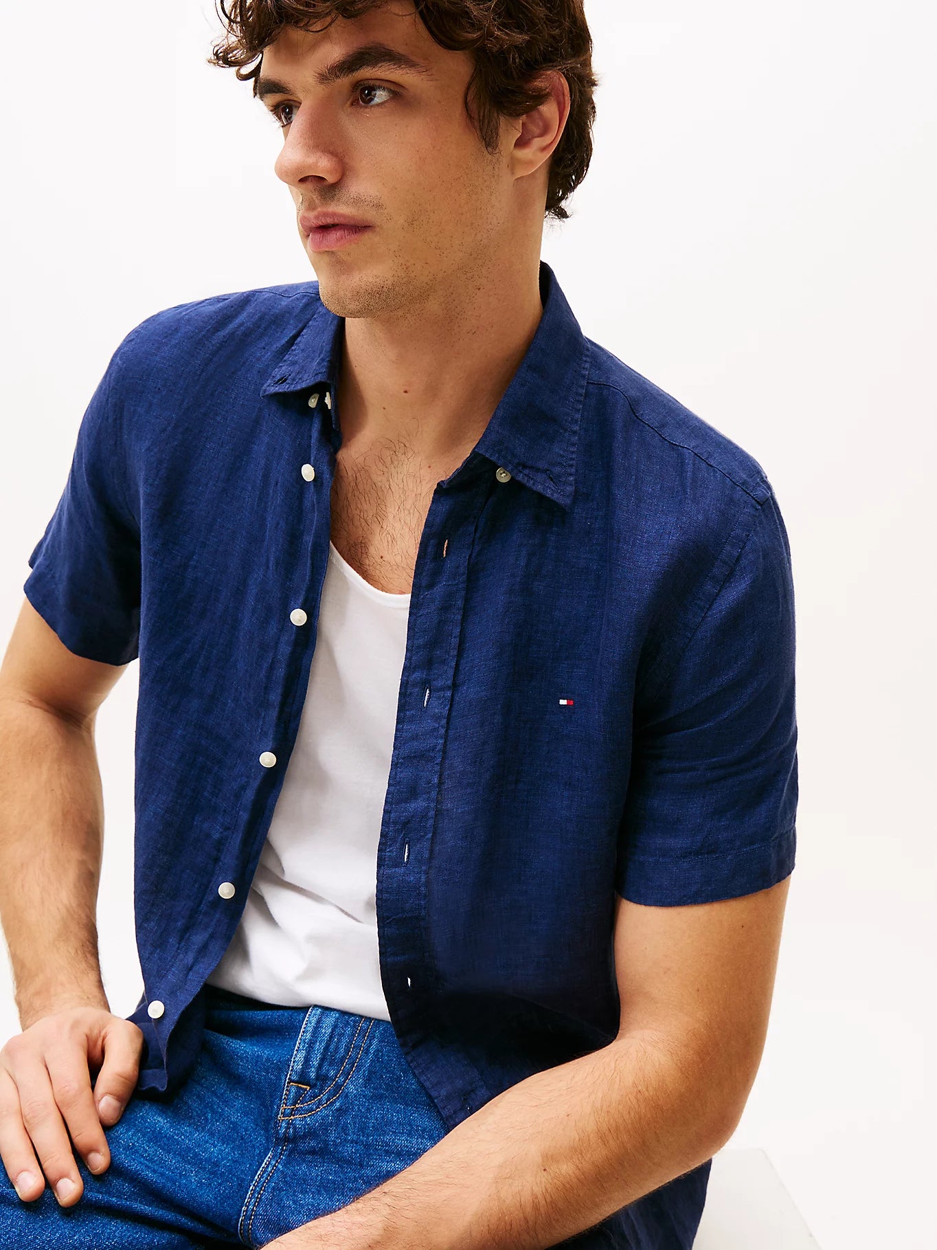 tommy-hilfiger-miesten-pellavapaita-pigment-dyed-linen-rf-ss-tummansininen-4