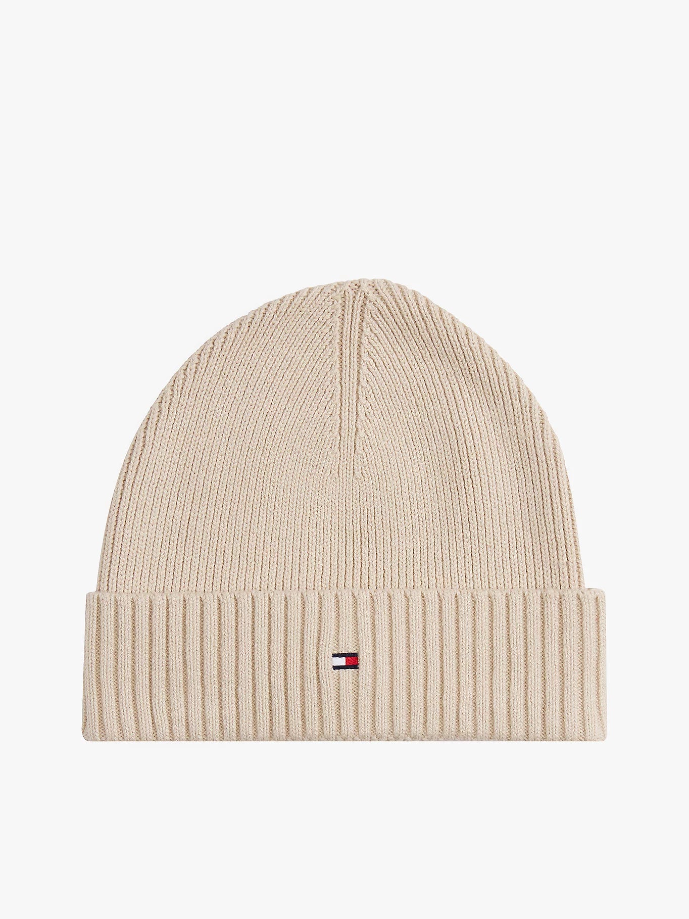 tommy-hilfiger-miesten-pipo-th-flag-pima-cotton-beanie-beige-1
