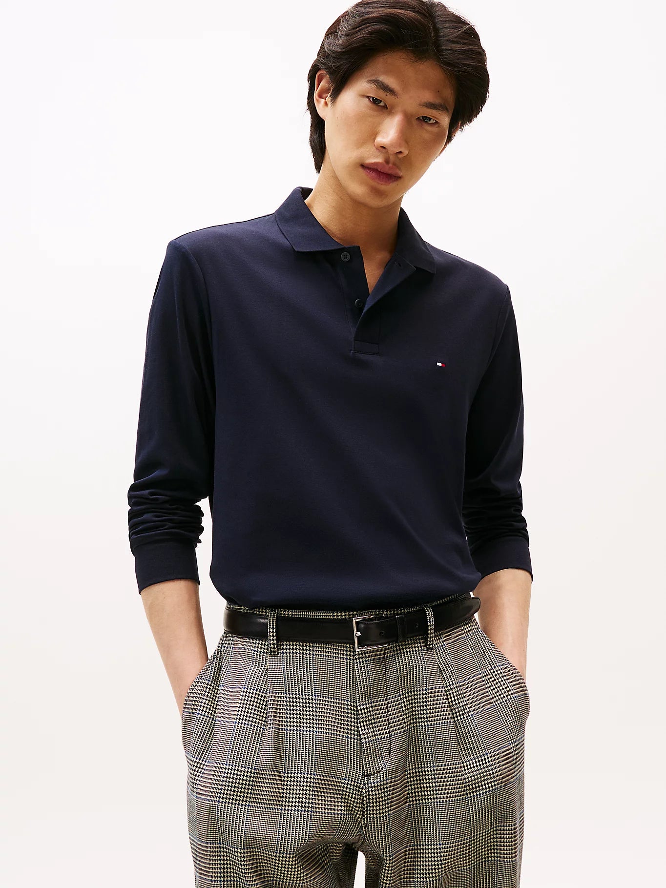 tommy-hilfiger-miesten-pitkahihainen-pikeepaita-l-s-liquid-cotton-reg-polo-tummansininen-1