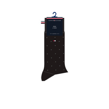 tommy-hilfiger-miesten-sukat-2-pack-men-sock-dot-nos-musta-1