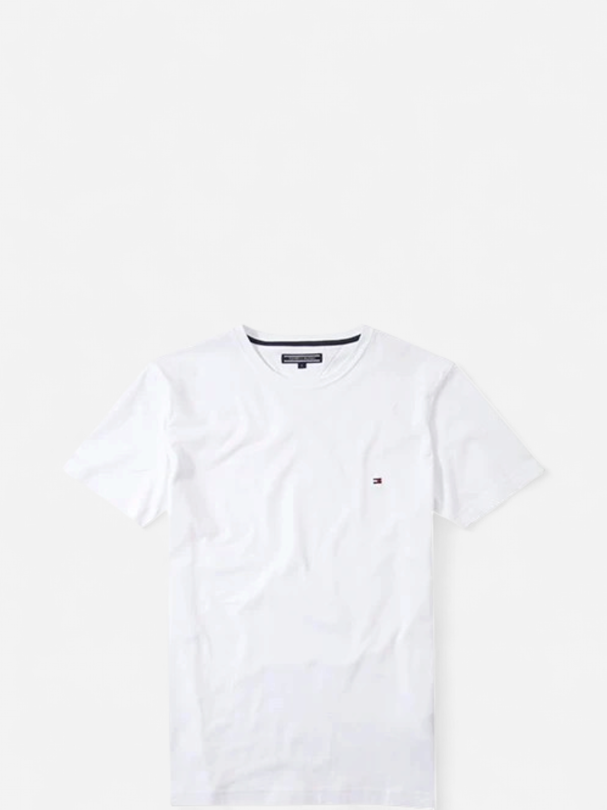 Tommy Hilfiger Miesten T-paita, Core Stretch Slim Valkoinen - Kekäle.fi