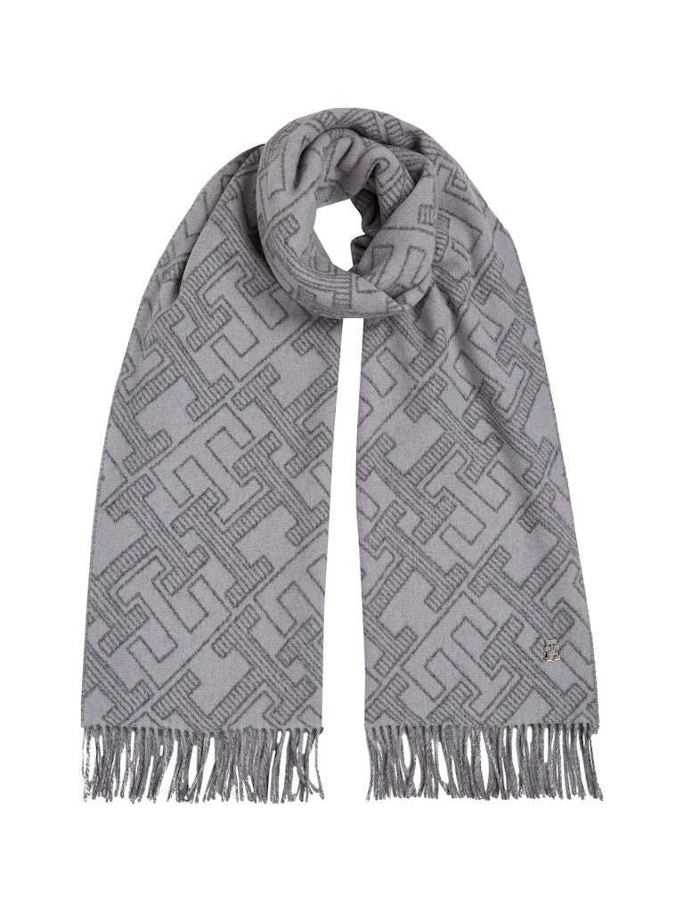 tommy-hilfiger-naisten-huivi-th-monogram-wool-scarf-harmaa-kuosi-1