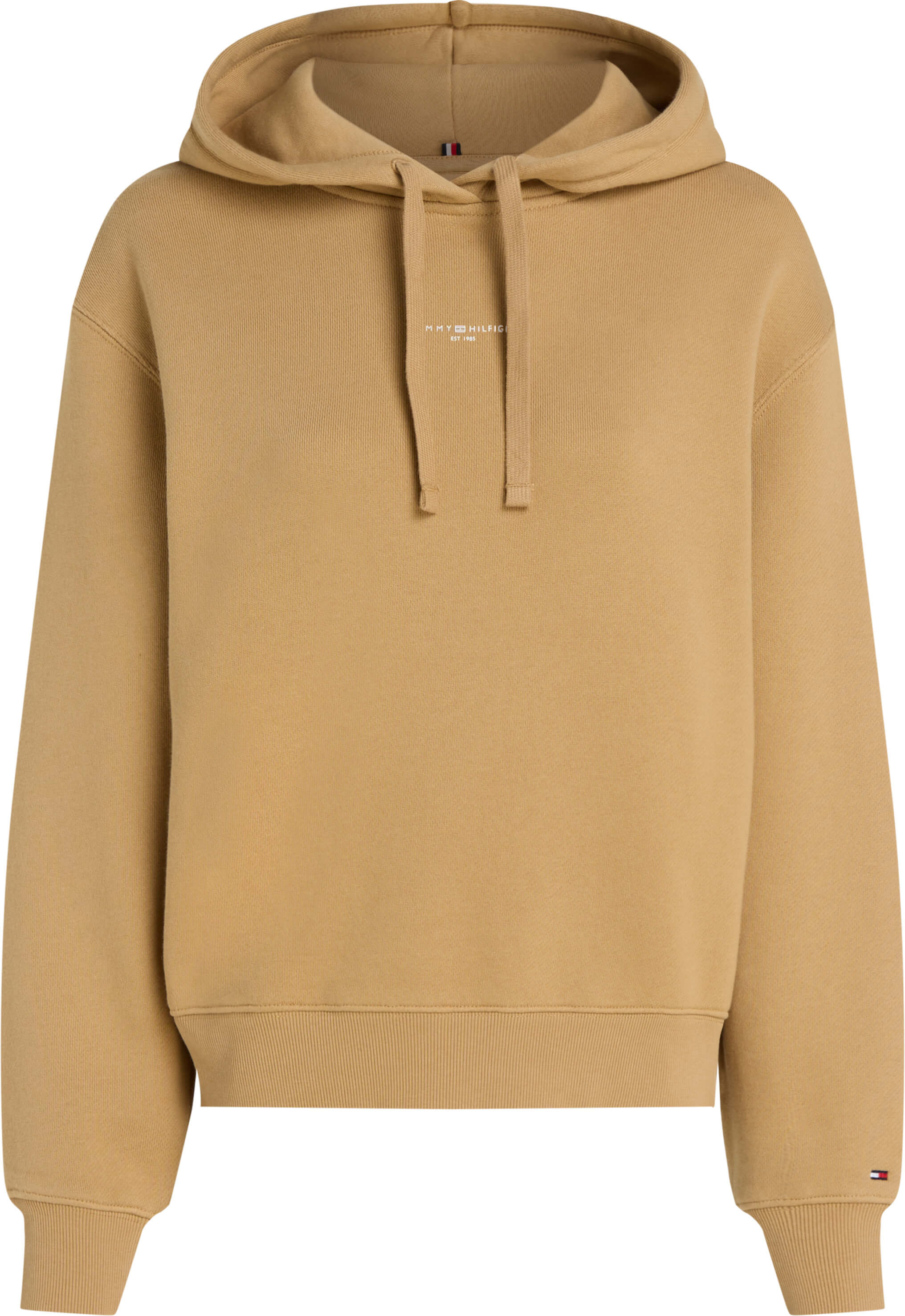 tommy-hilfiger-naisten-huppari-modern-reg-mini-corp-hoodie-kameli-1