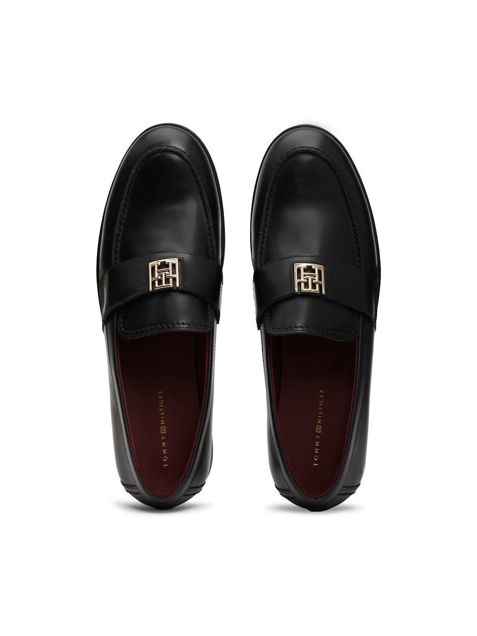 tommy-hilfiger-naisten-kengat-th-leather-classic-loafer-musta-1